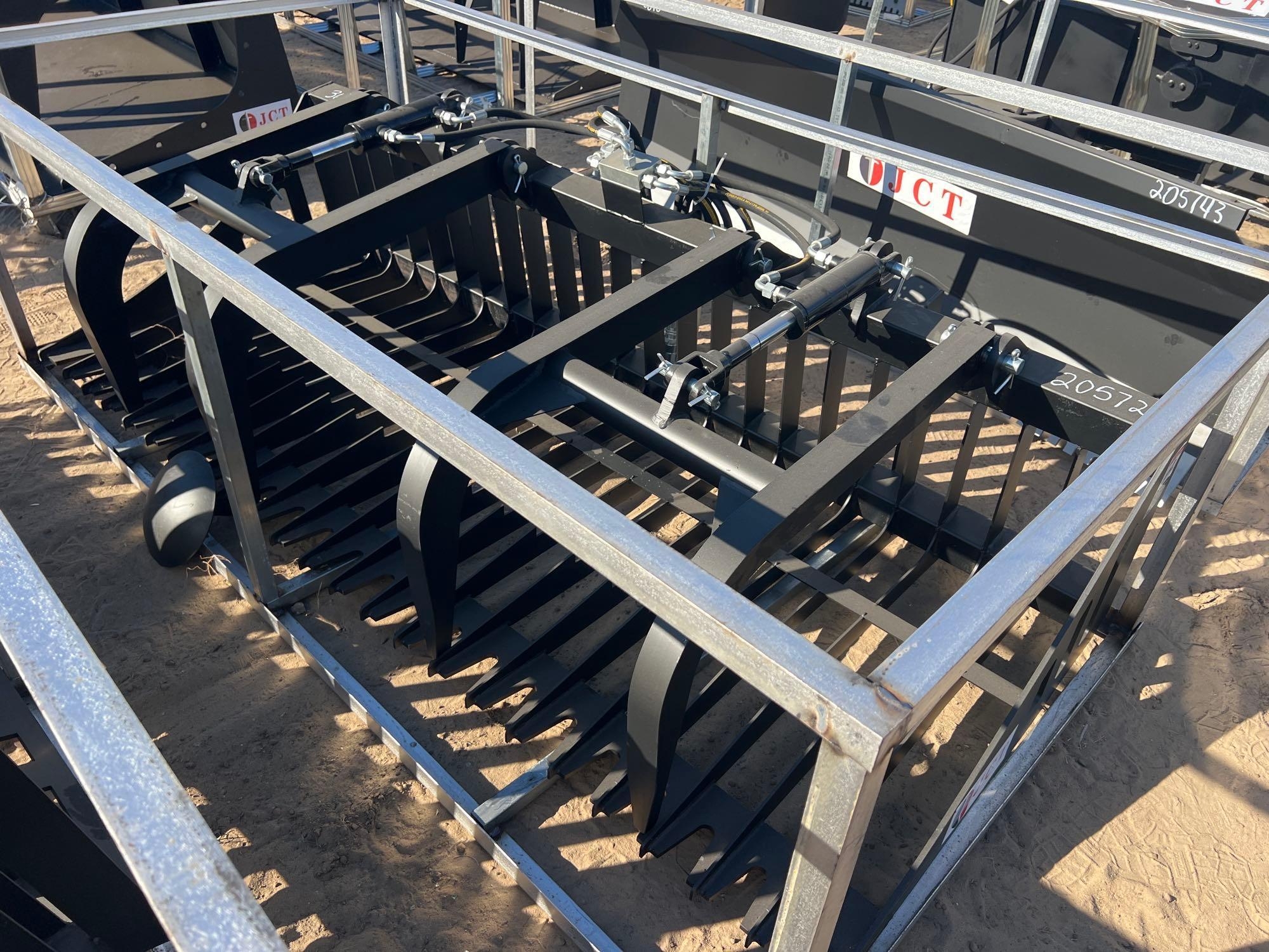 UNUSED JCT 84" HYD ROCK GRAPPLE BUCKET (A57193)