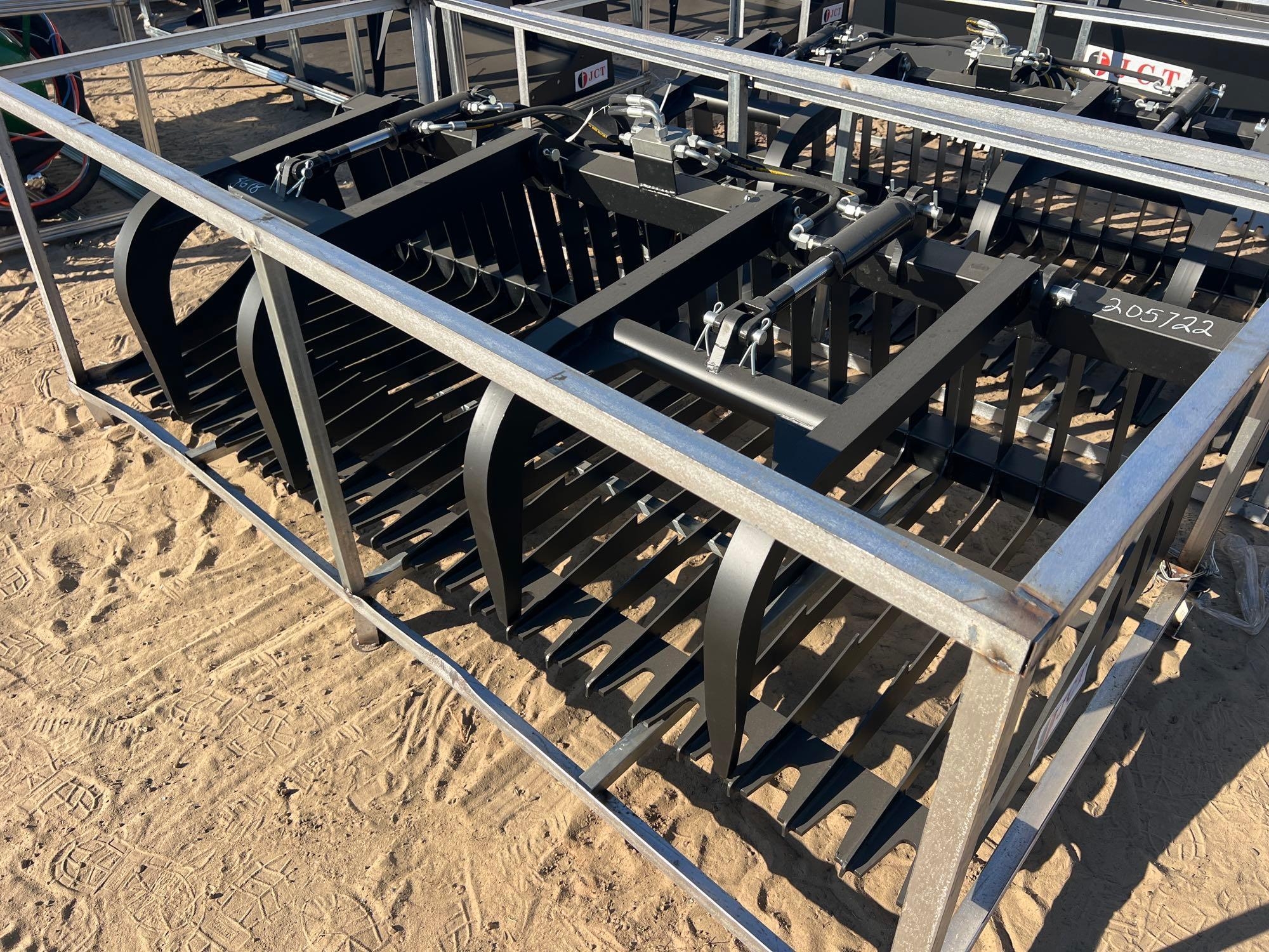 UNUSED JCT 84" HYD ROCK GRAPPLE BUCKET (A57193)