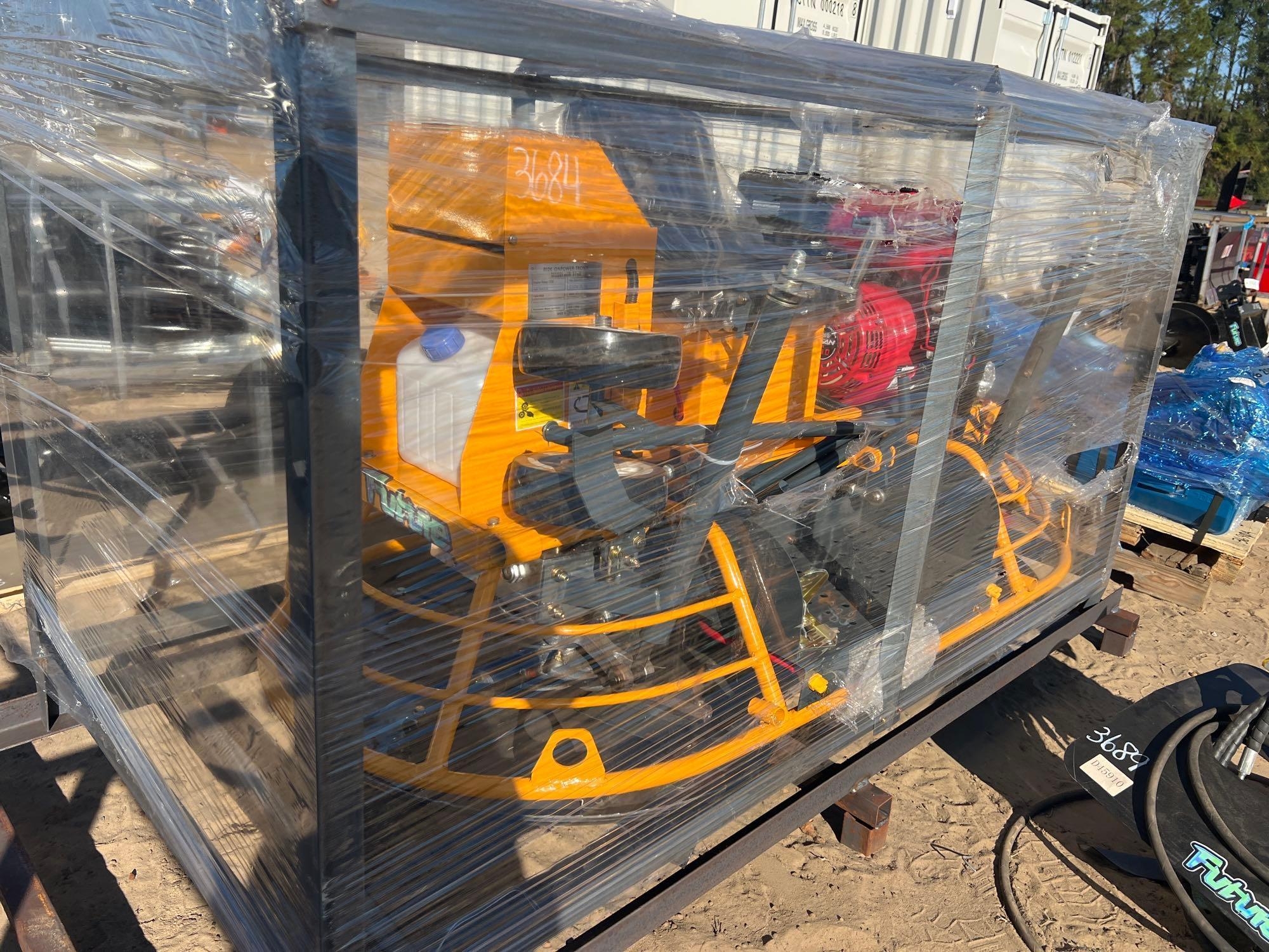 UNUSED FUTURE 80R RIDE ON POWER TROWELL (A57193)