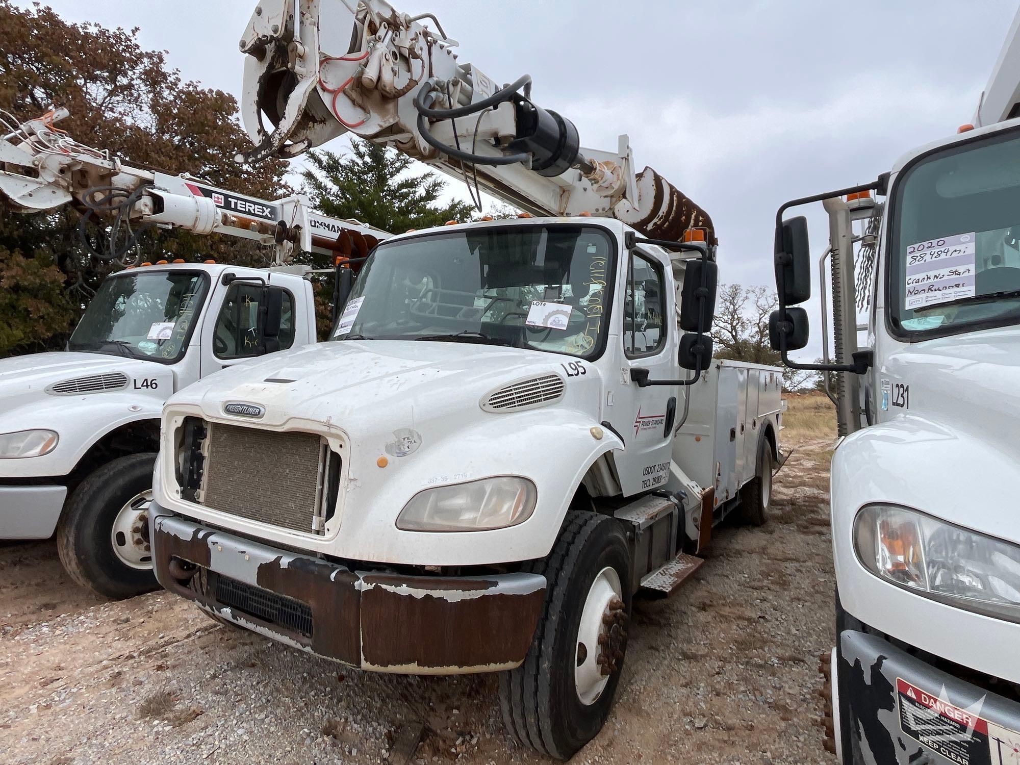 2016 Freightliner M2 106 AWD Altec DC47TR Digger Derrick Truck (A55973)