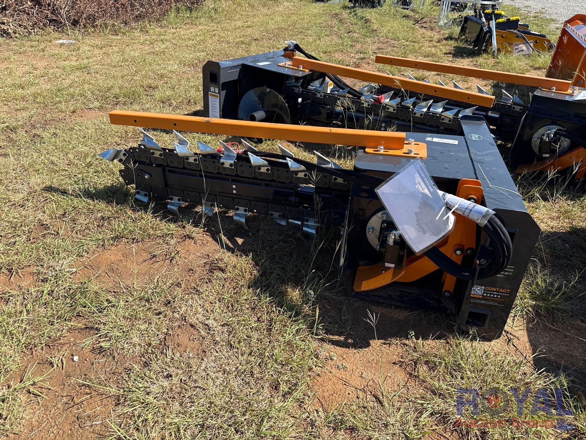 2025 Wolverine TCR-12-48H 48in Hydraulic Trencher Skid Steer Attachment (A52378)