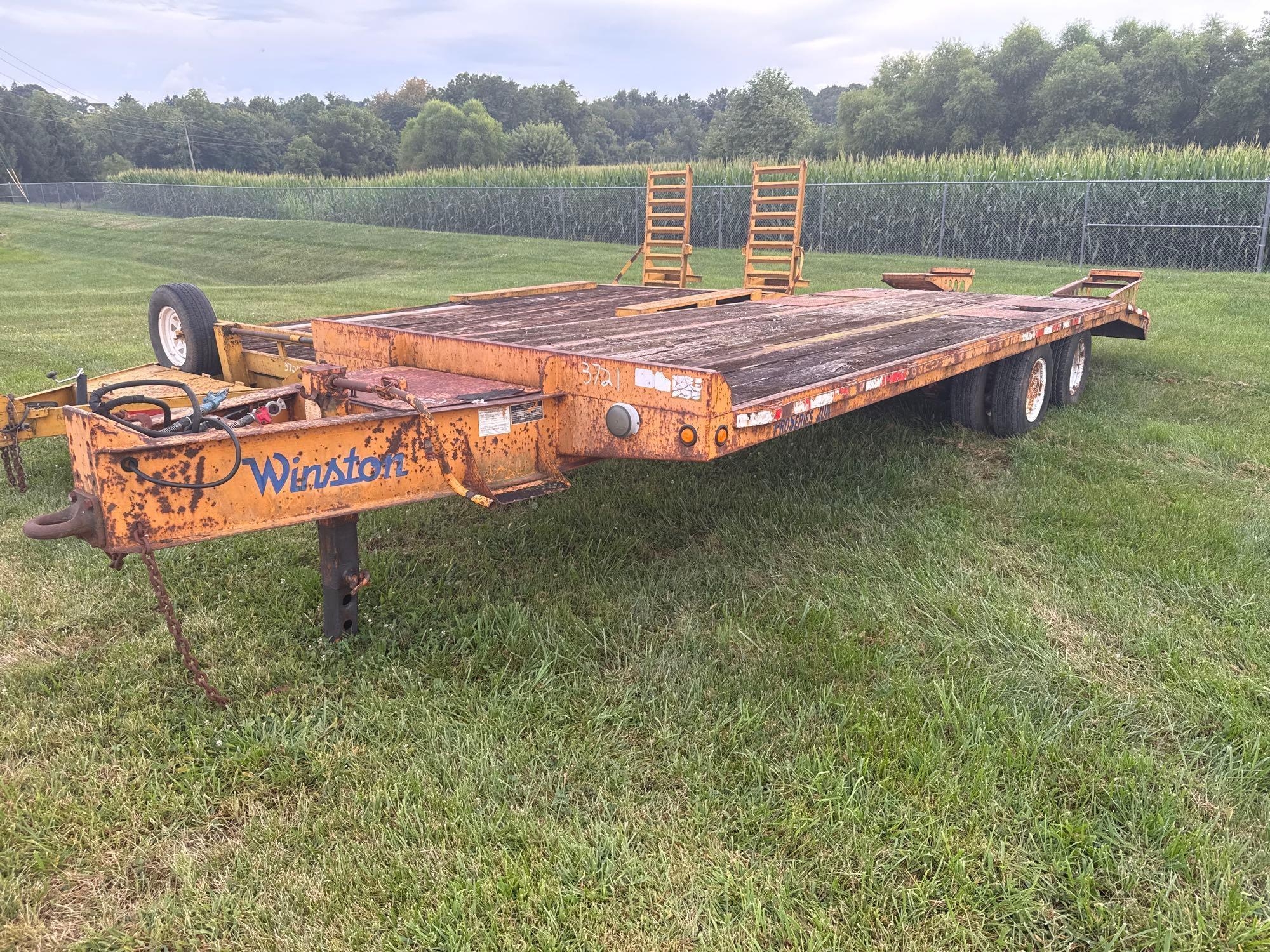 2002 Winston ProSeries 20K Tandem Axle Equipment Trailer (A47384)