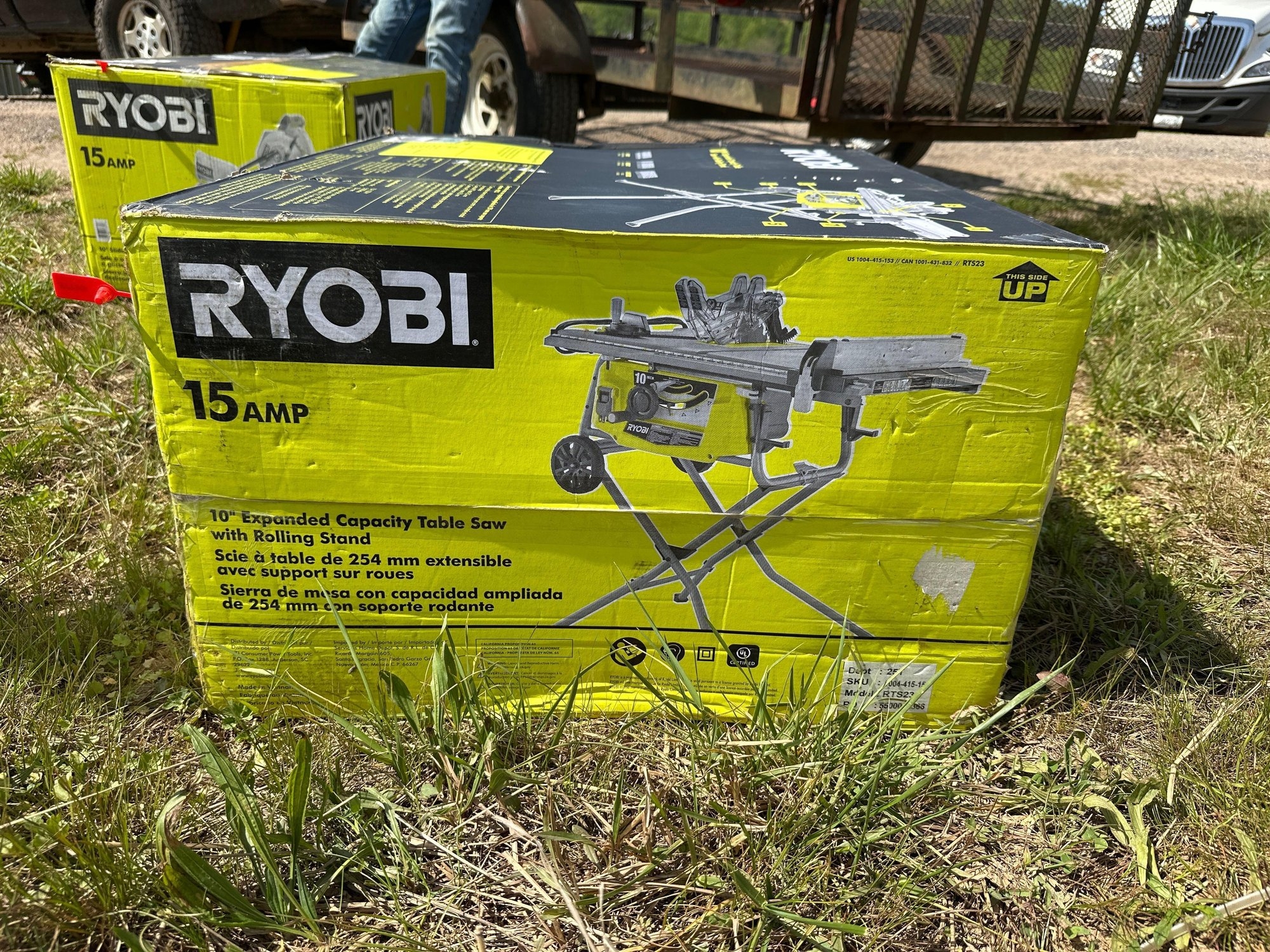 Ryobi Expanded Capacity Table Saw with Rolling Stand (A44391)