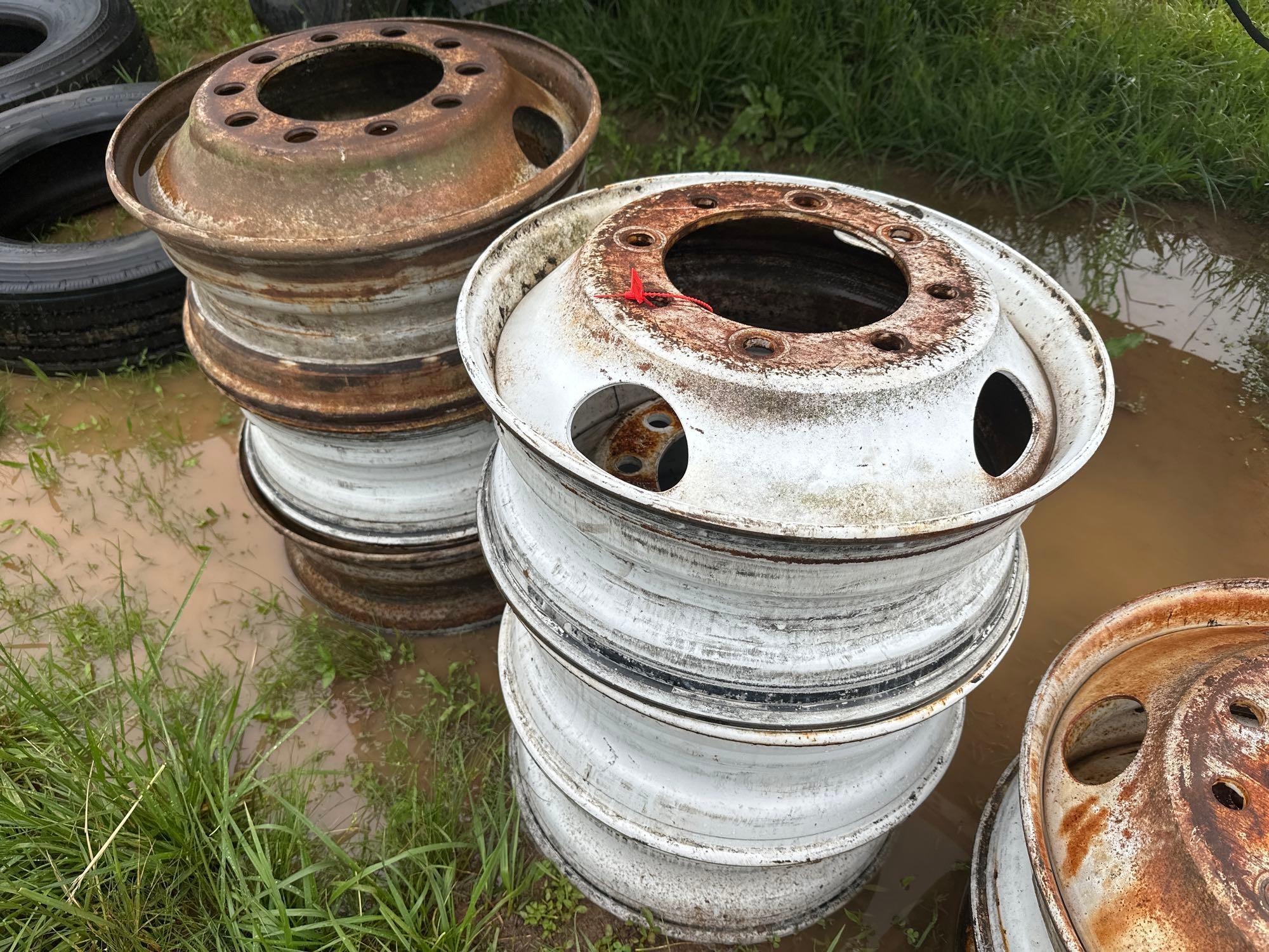 Pallet of (6) 8 Lug Misc Wheels (A51573)
