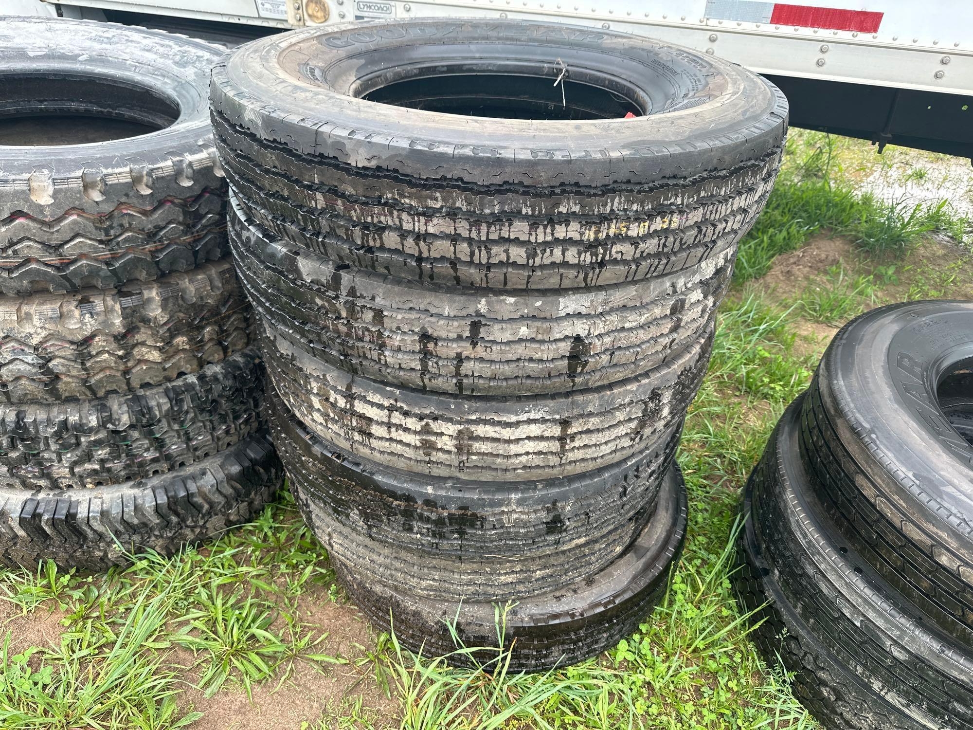 (6) Goodyear 8.25 R20 Tires (A44391)