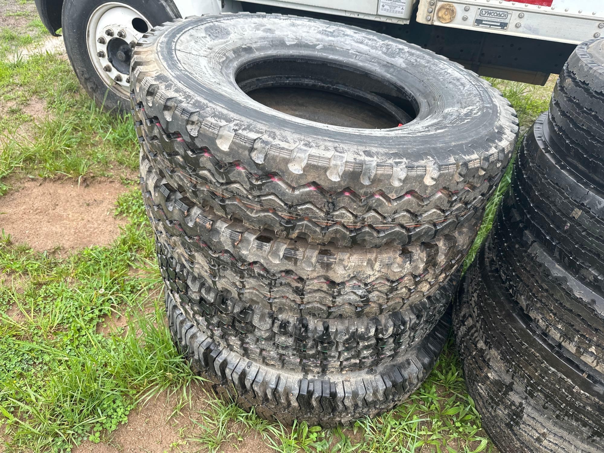 (4) Sumitomo 11.00 R22 Tires (A51573)