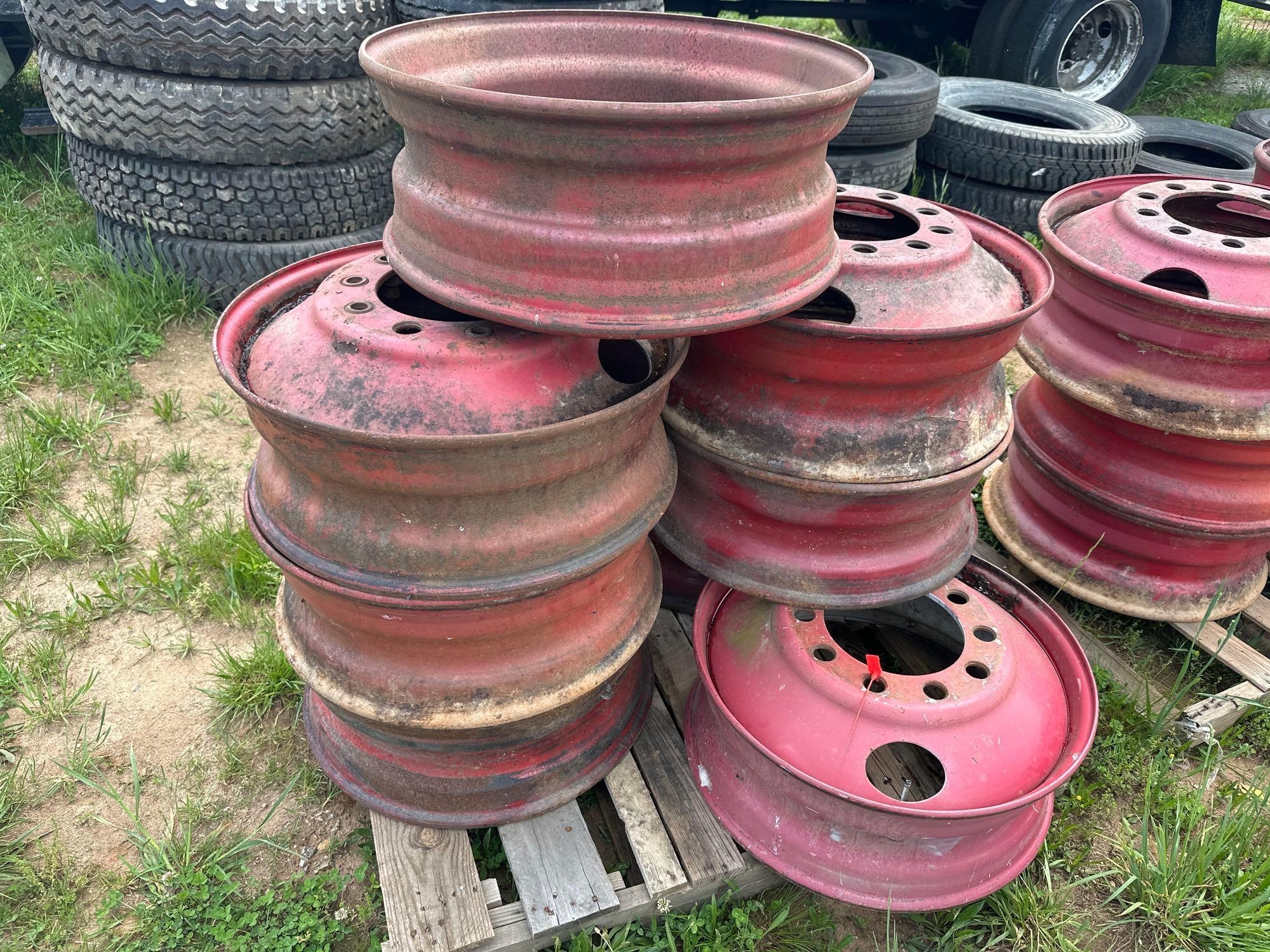 Pallet of (8) 10 Lug Misc Wheels (A51573)