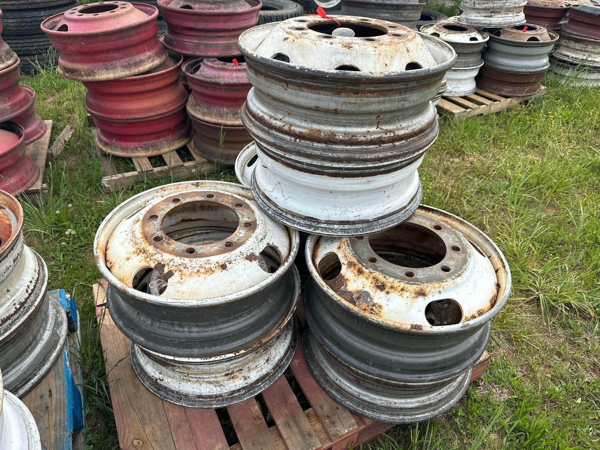 Pallet of (8) 10 Lug Misc Wheels (A44391)