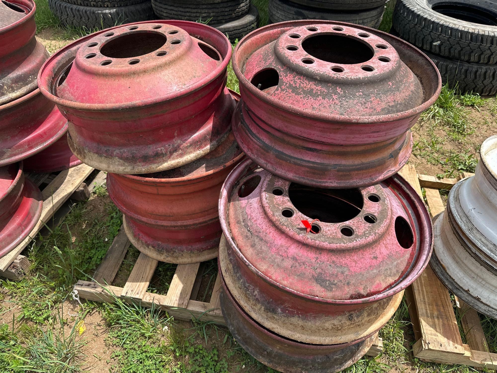 Pallet of (8) 10 Lug Misc Wheels (A51573)