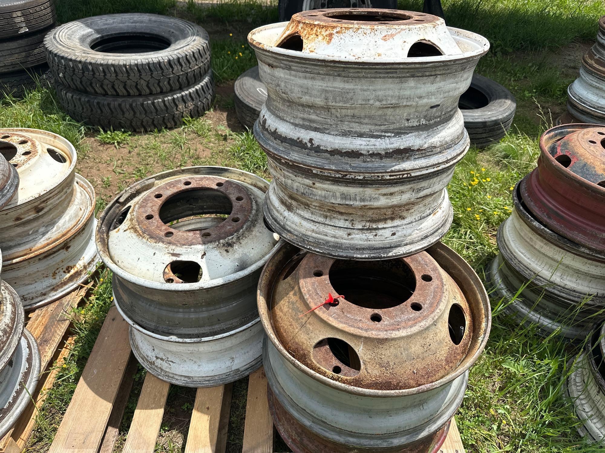 Pallet of (8) 8 Lug Misc Wheels (A51573)