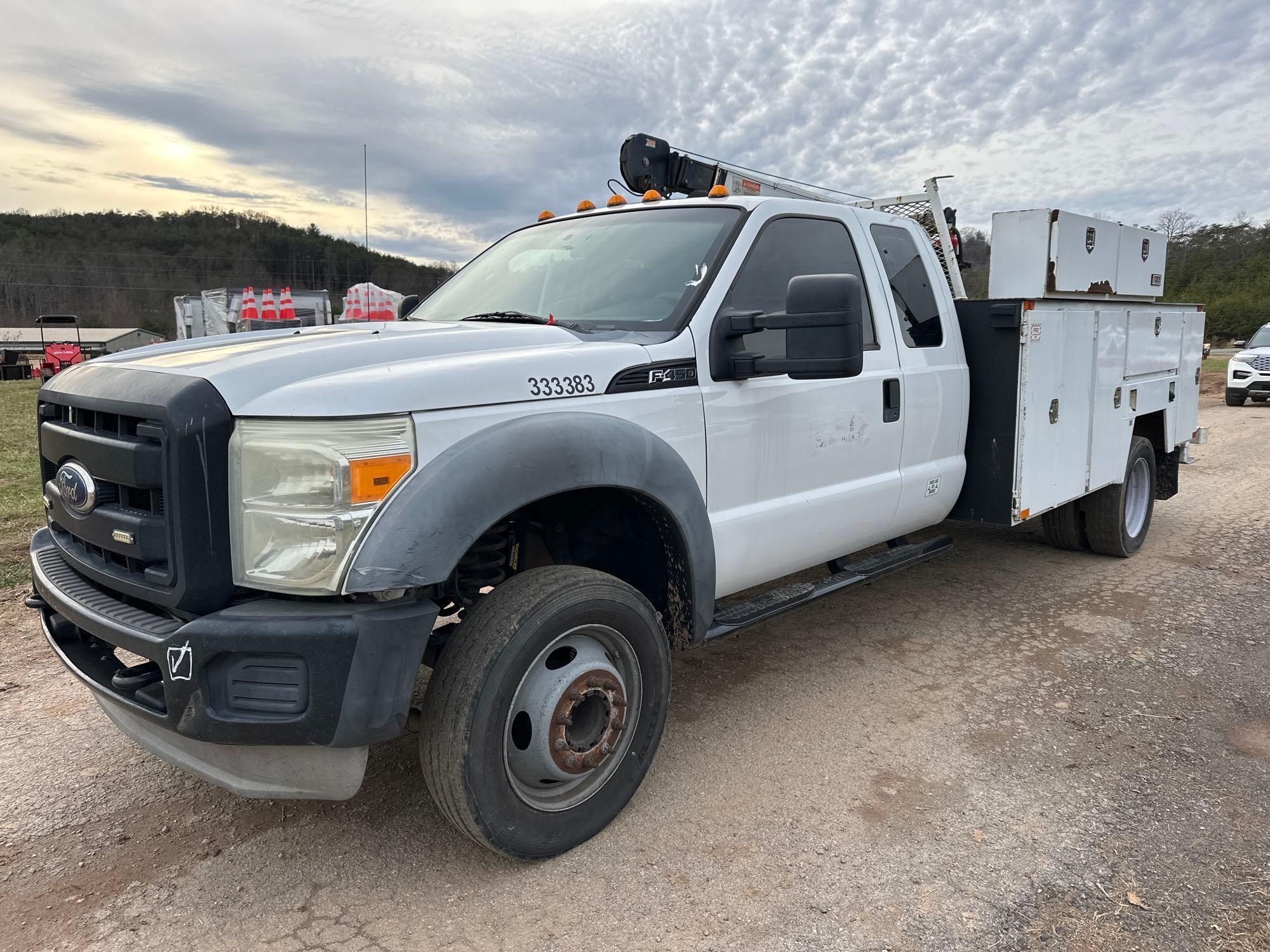 2011 Ford F-450 Service Truck, VIN # 1FD0X4GYXBED03383 (A57453)