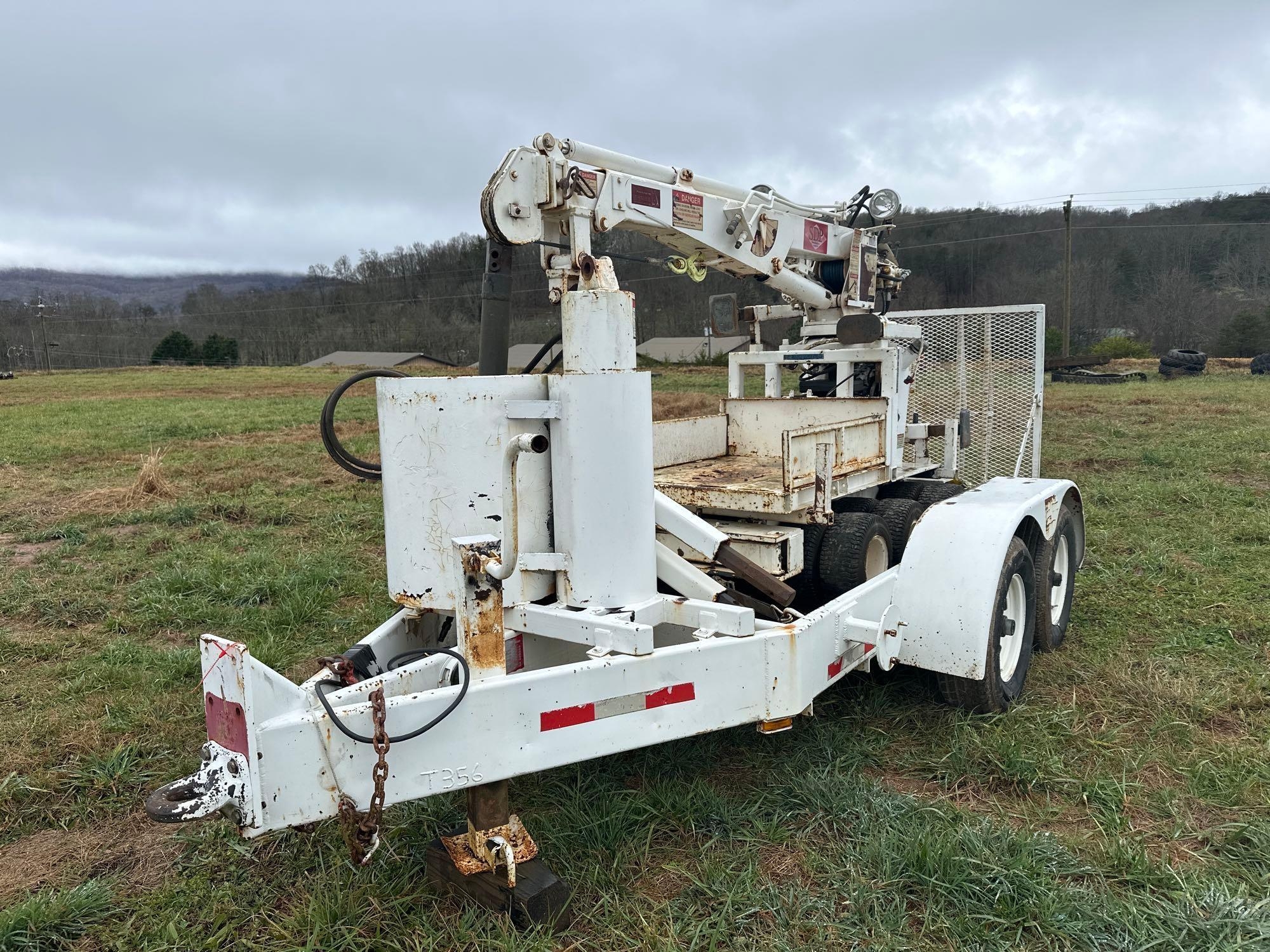 1998 IMT EZ Hauler Mini Crane with Trailer (A57453)