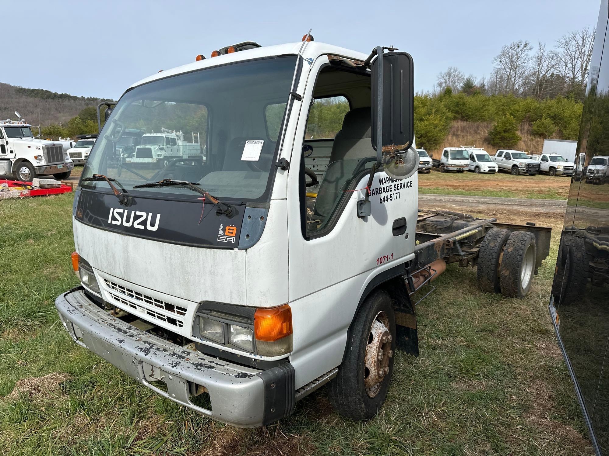 INOP/NON-RUNNING 1999 Isuzu NPR-HD Cab and Chassis Truck, VIN # 4KLC4B1R5XJ001370 (A57453)