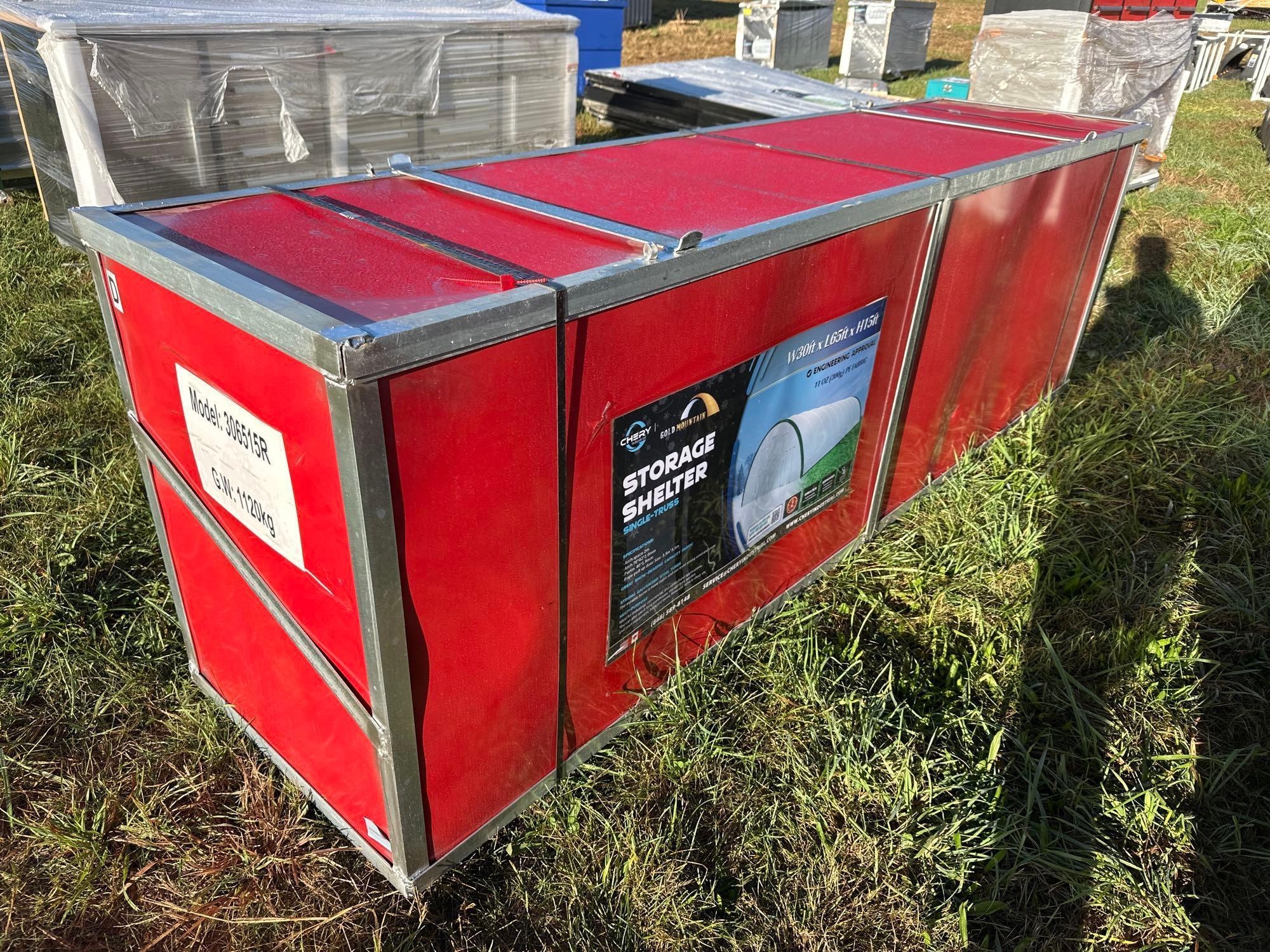 New/Unused Gold Mountain Container Shelter 30ft x 65ft x15ft (A54865)