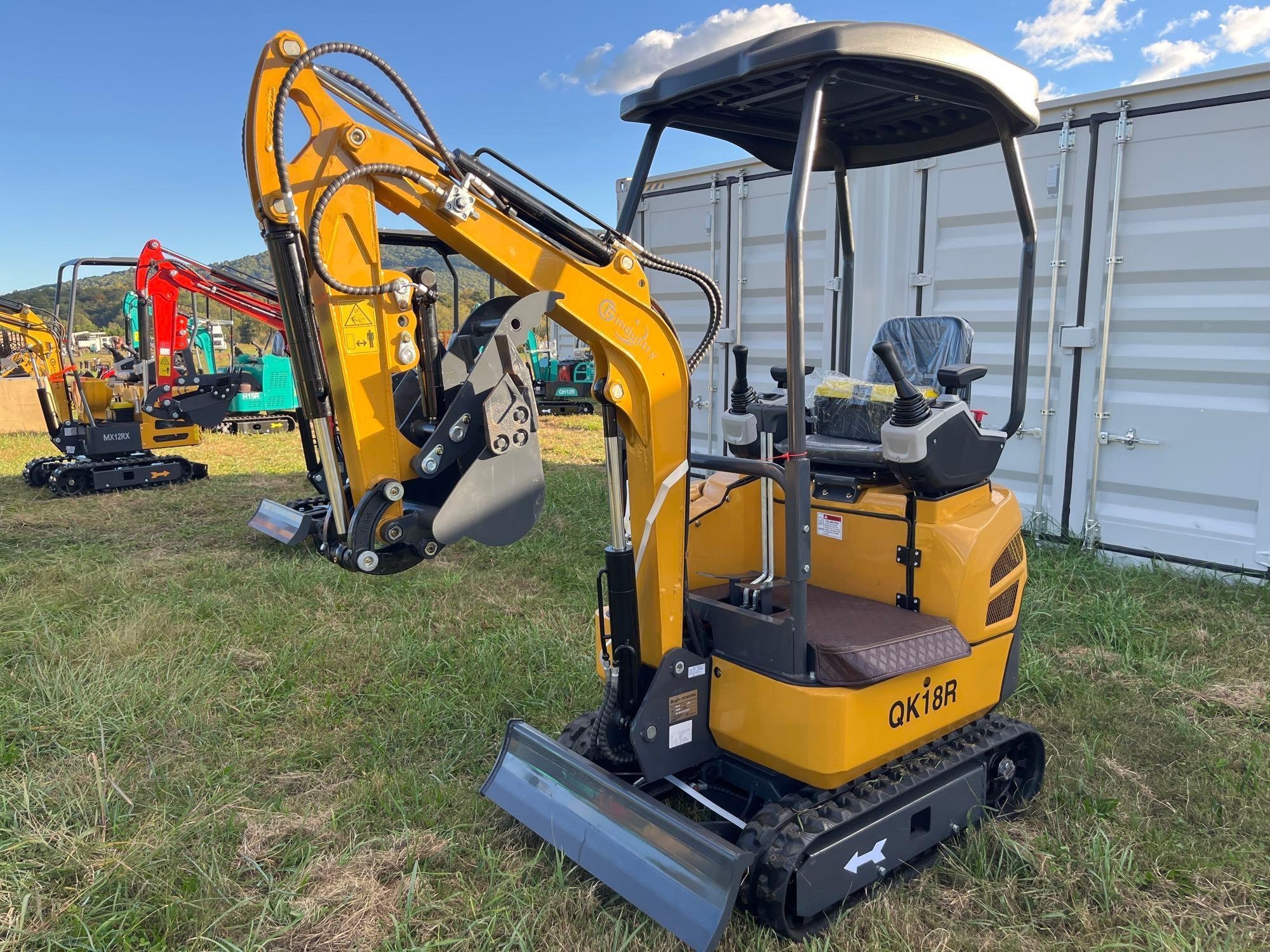 New/Unused CFG Industrial QK18R Mini Excavator (A54865)