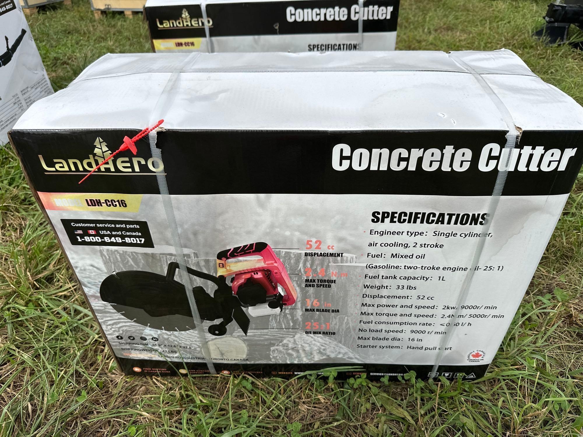 2025 New/Unused LandHero 16in Concrete Cutter (A51573)