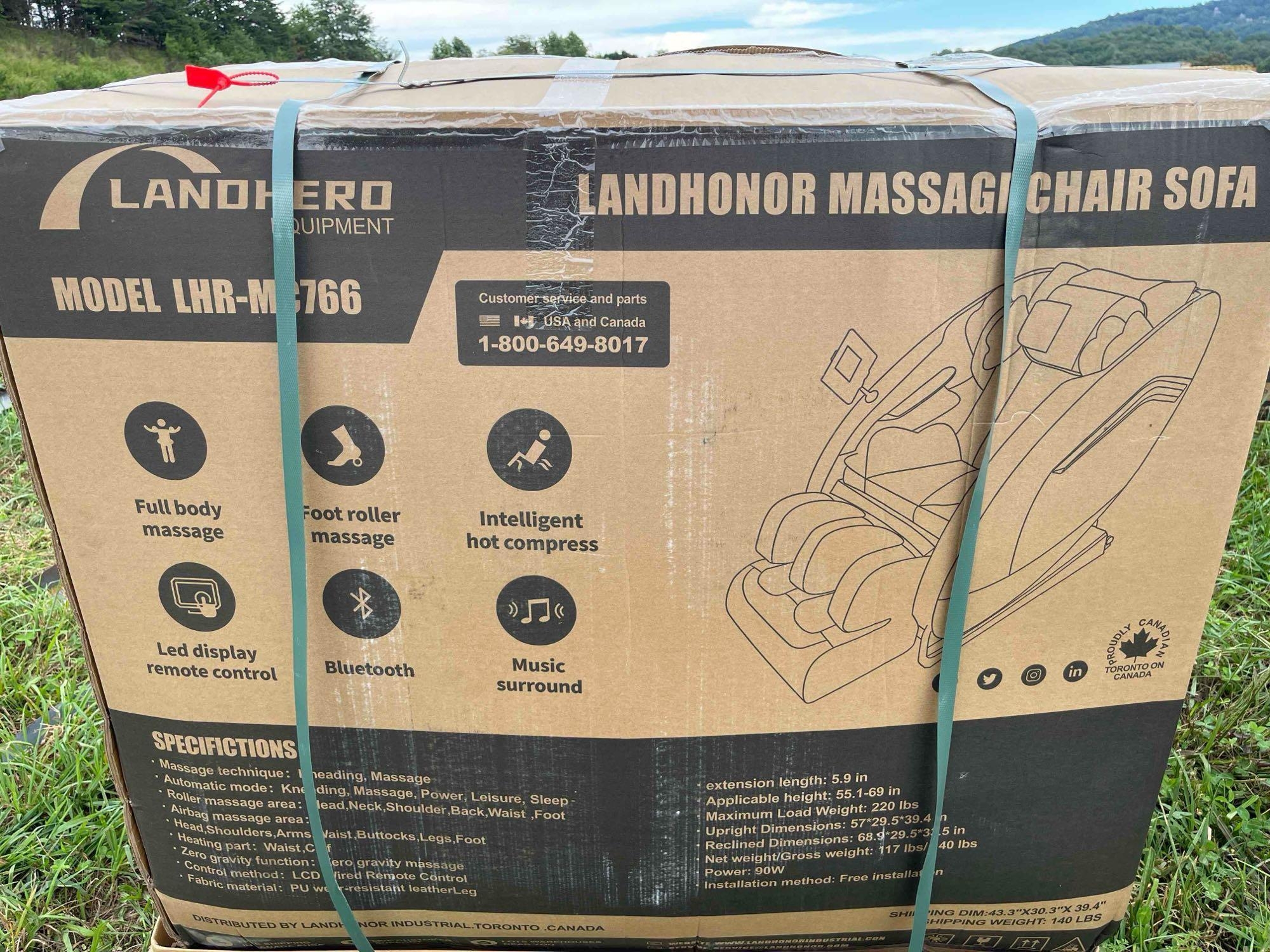 2025 New/Unused LandHonor Massage Chair Sofa (A51573)