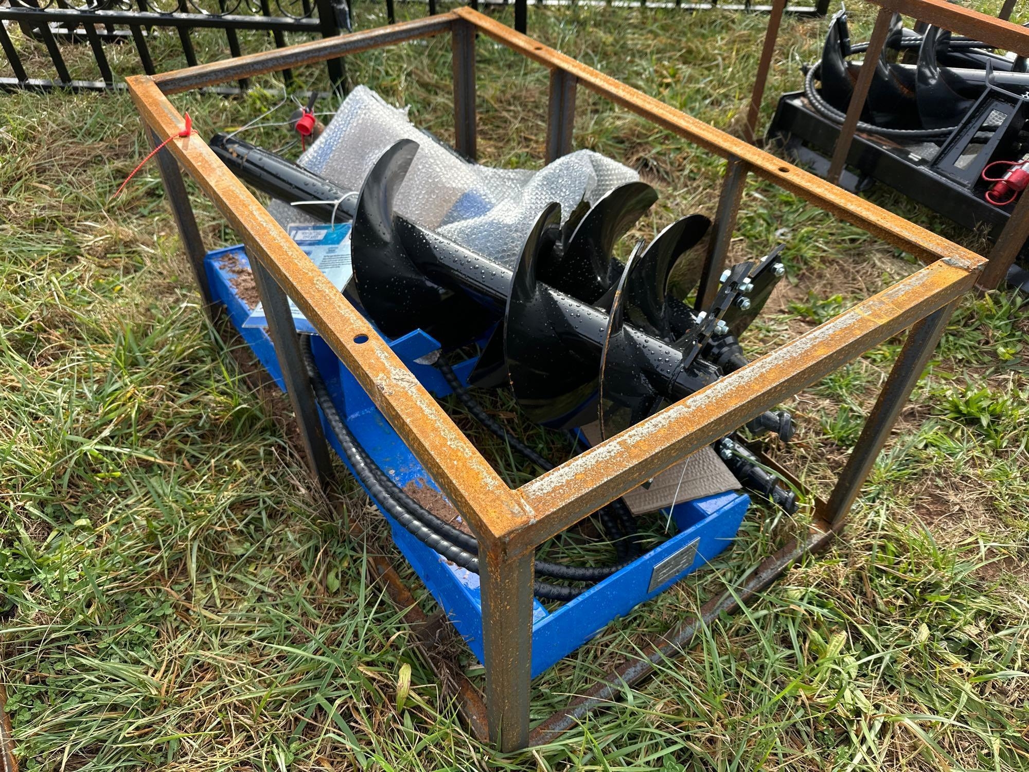 New/Unused Quick Attach Auger with Three Bits (A57453)