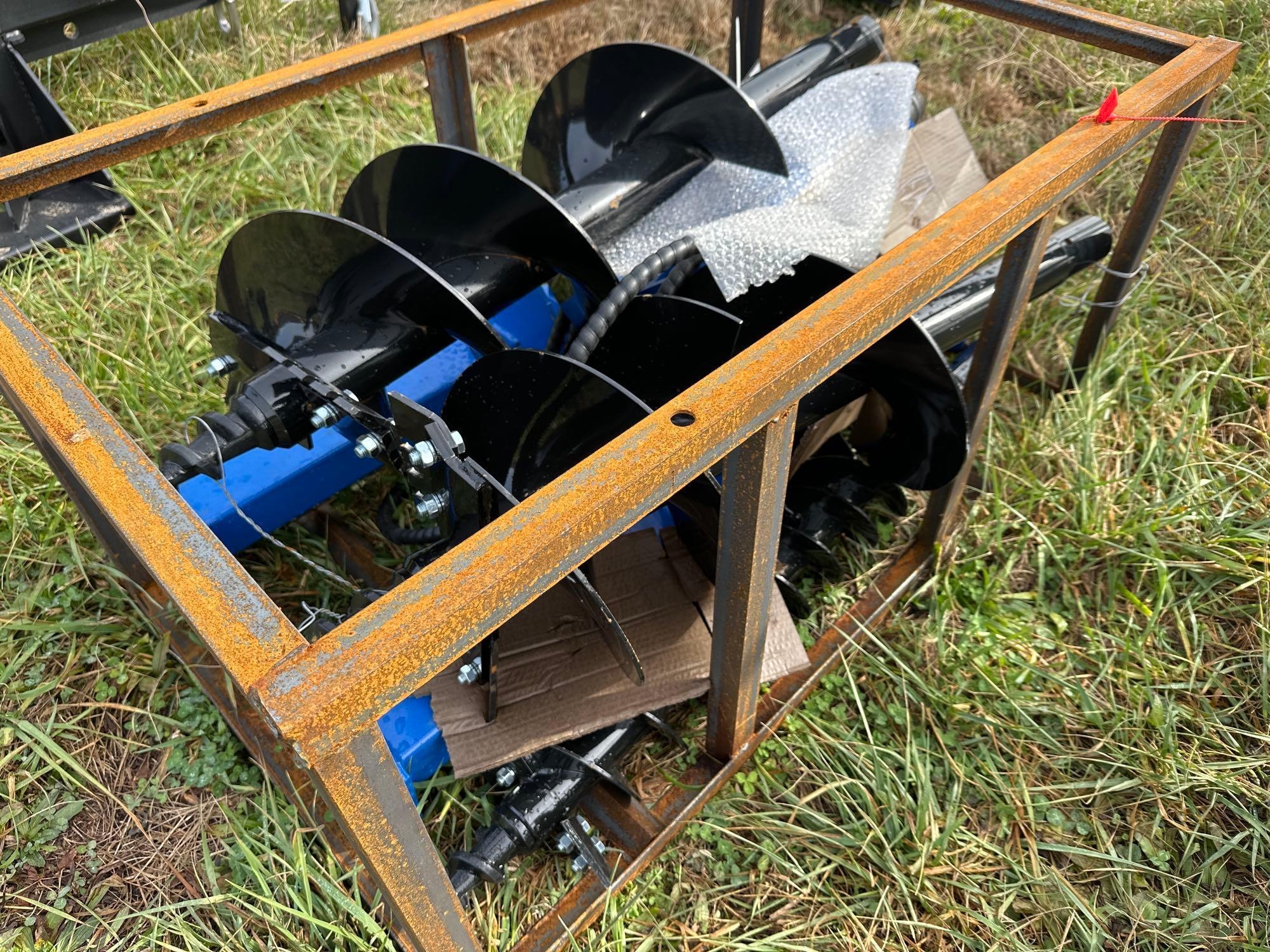 New/Unused Quick Attach Auger with Three Bits (A57453)