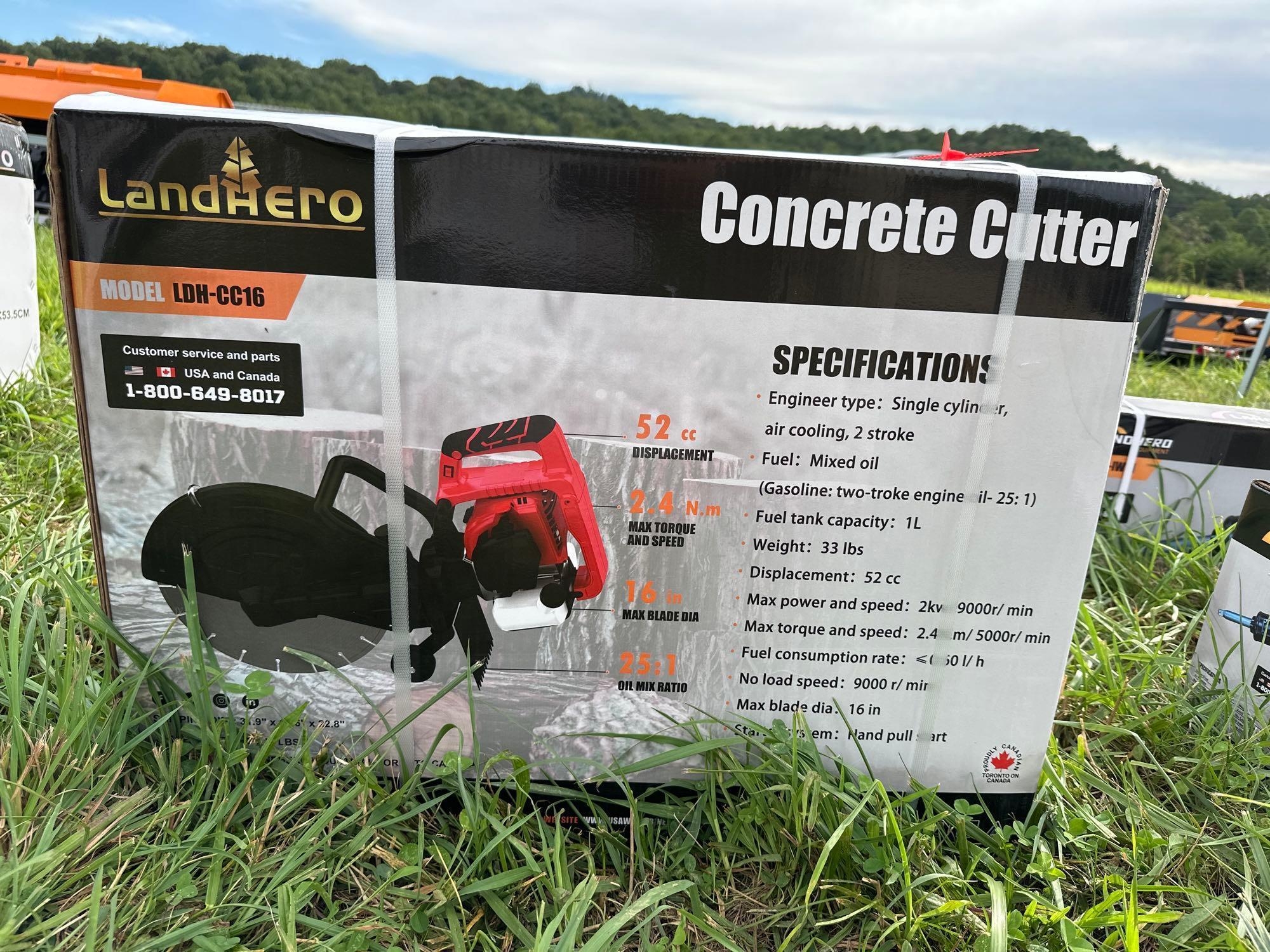 2025 New/Unused LandHero 16in Concrete Cutter (A51573)