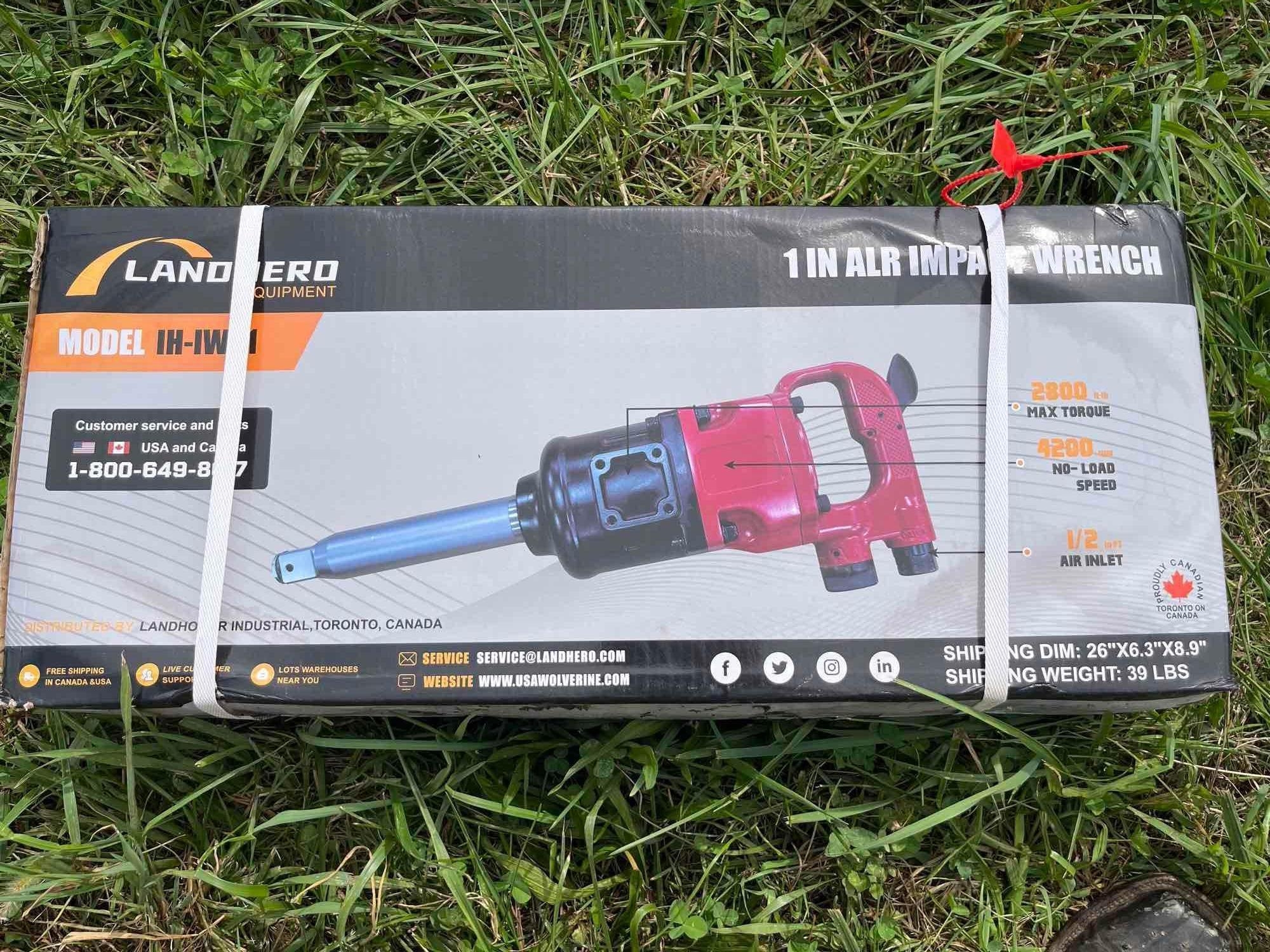 2025 New/Unused LandHero 1 in Air Impact Wrench (A51573)