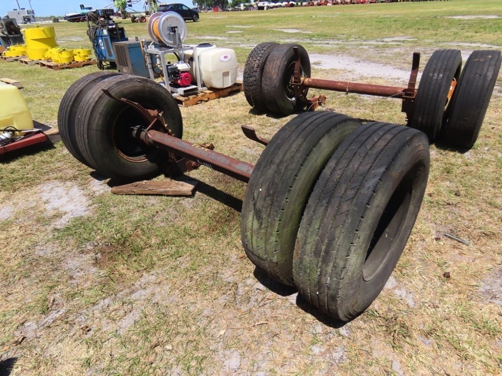 Dual tandem Axle w/Tires & Rims (A44502)