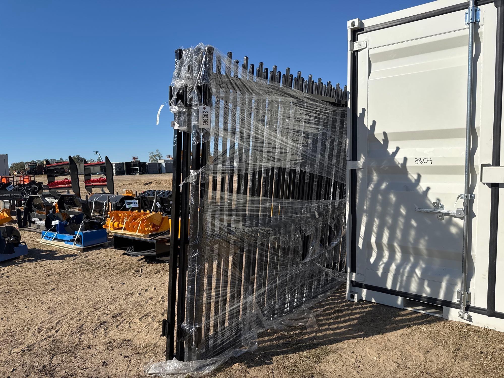 UNUSED FUTURE 20' WROUGHT IRON BI-PARTING GATE (A57193)