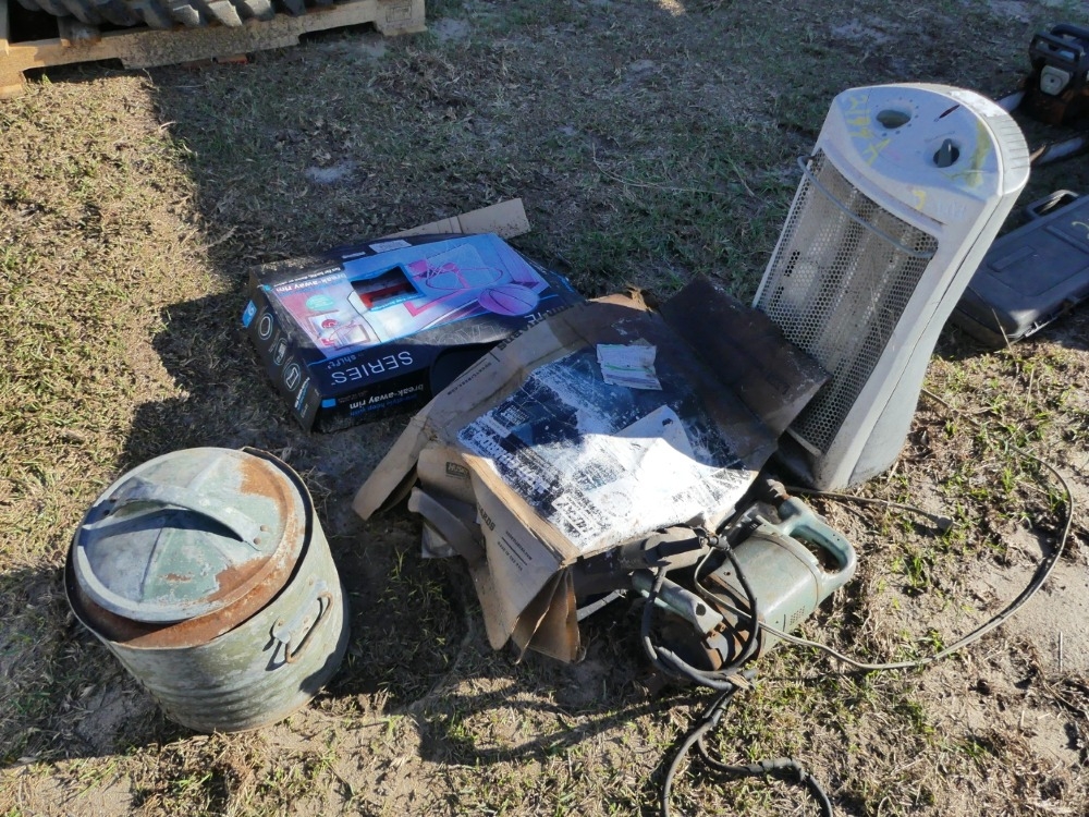 Basket Ball Goal, Antique Water Cooler, Misc Impacts (A56469)