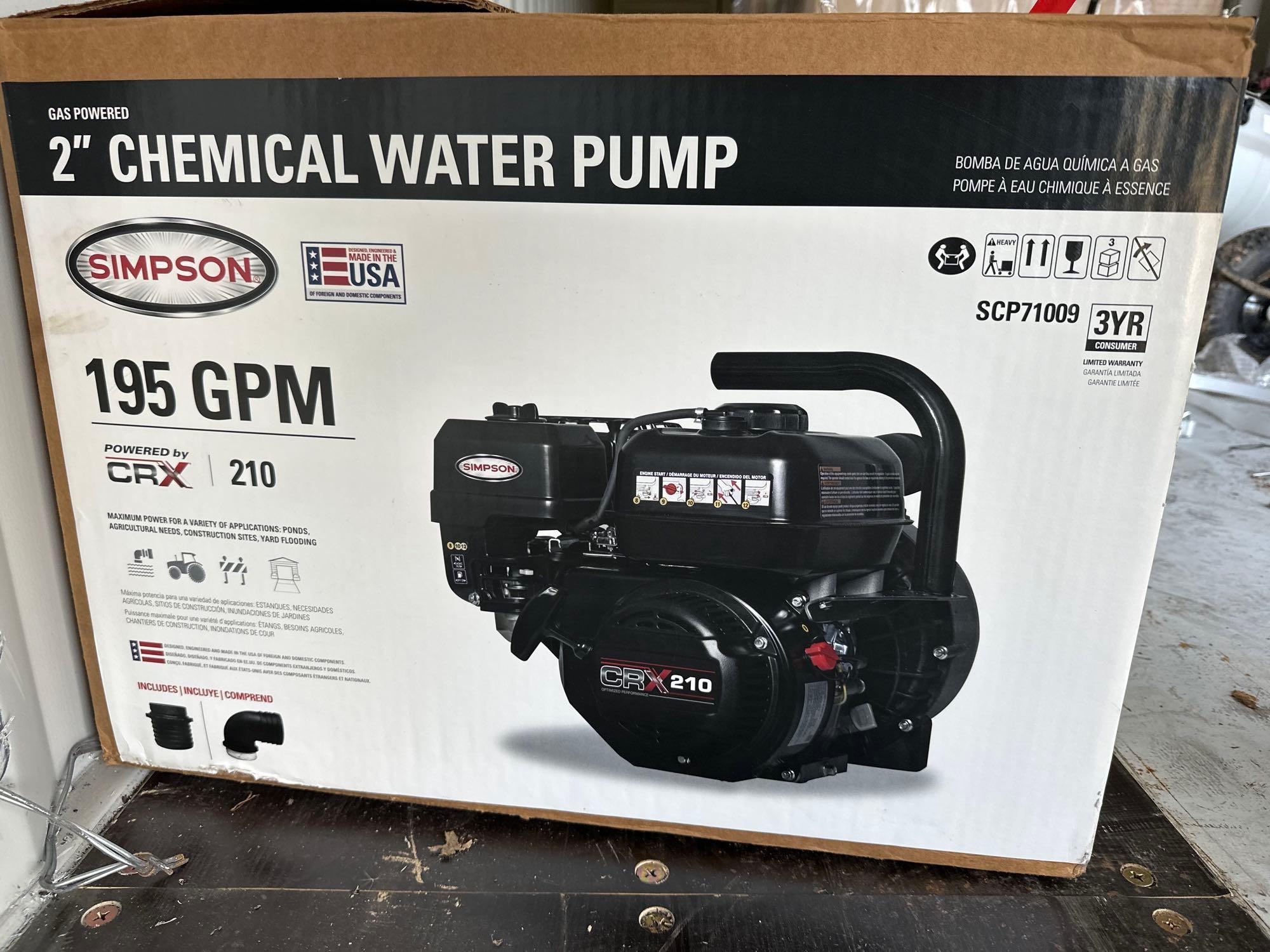 2-inch Gas Powered Chemical Water Pump (A54865)