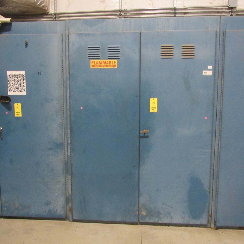 Steel Storage Cabinet w/Contents, 67" W x 24" D x 96" H (A59076)