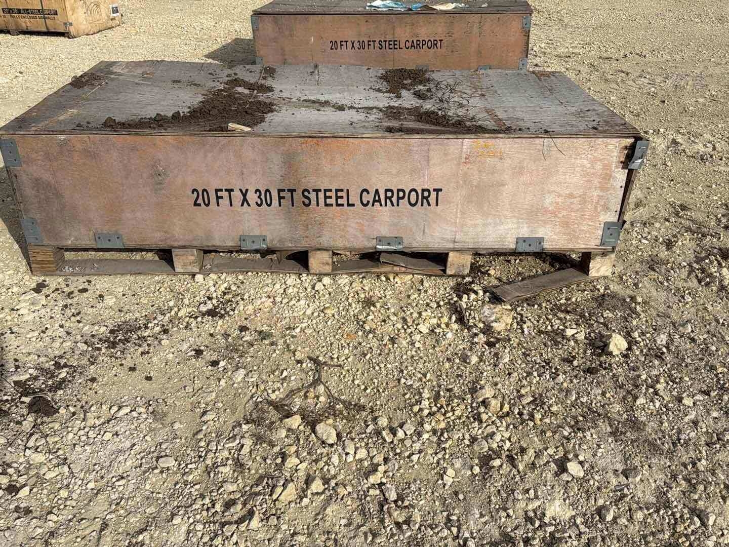 20FT X 30FT STEEL CARPORT (A58214)