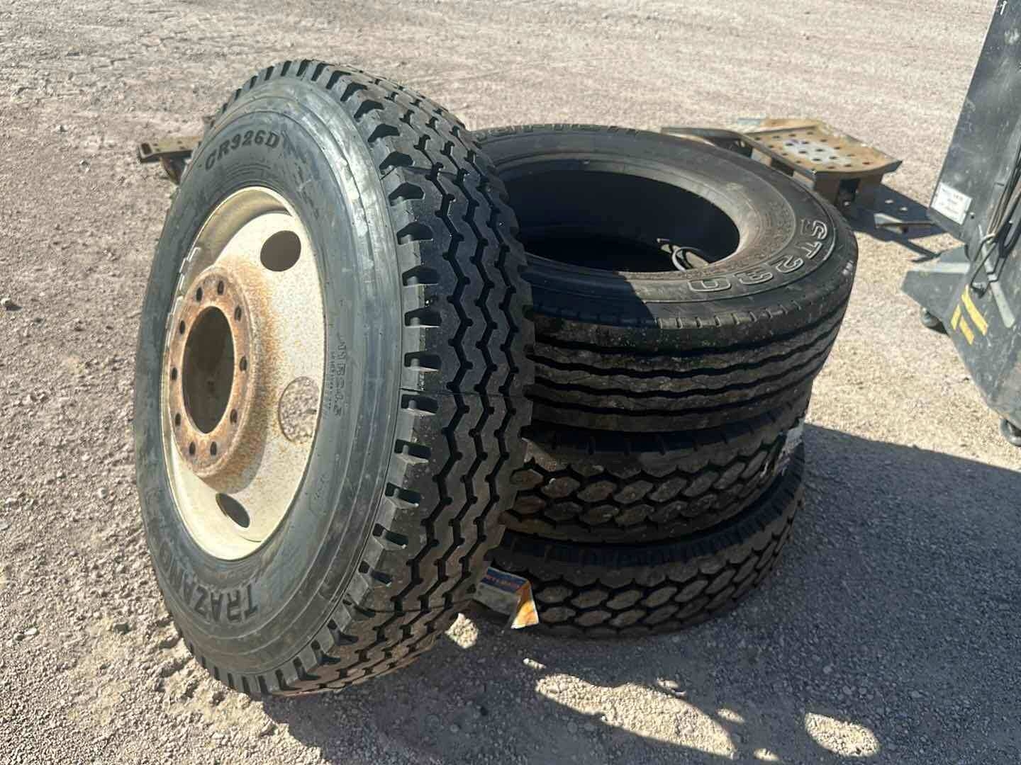 SET OF (4) NEW 11R24.5 TIRES (A53843)