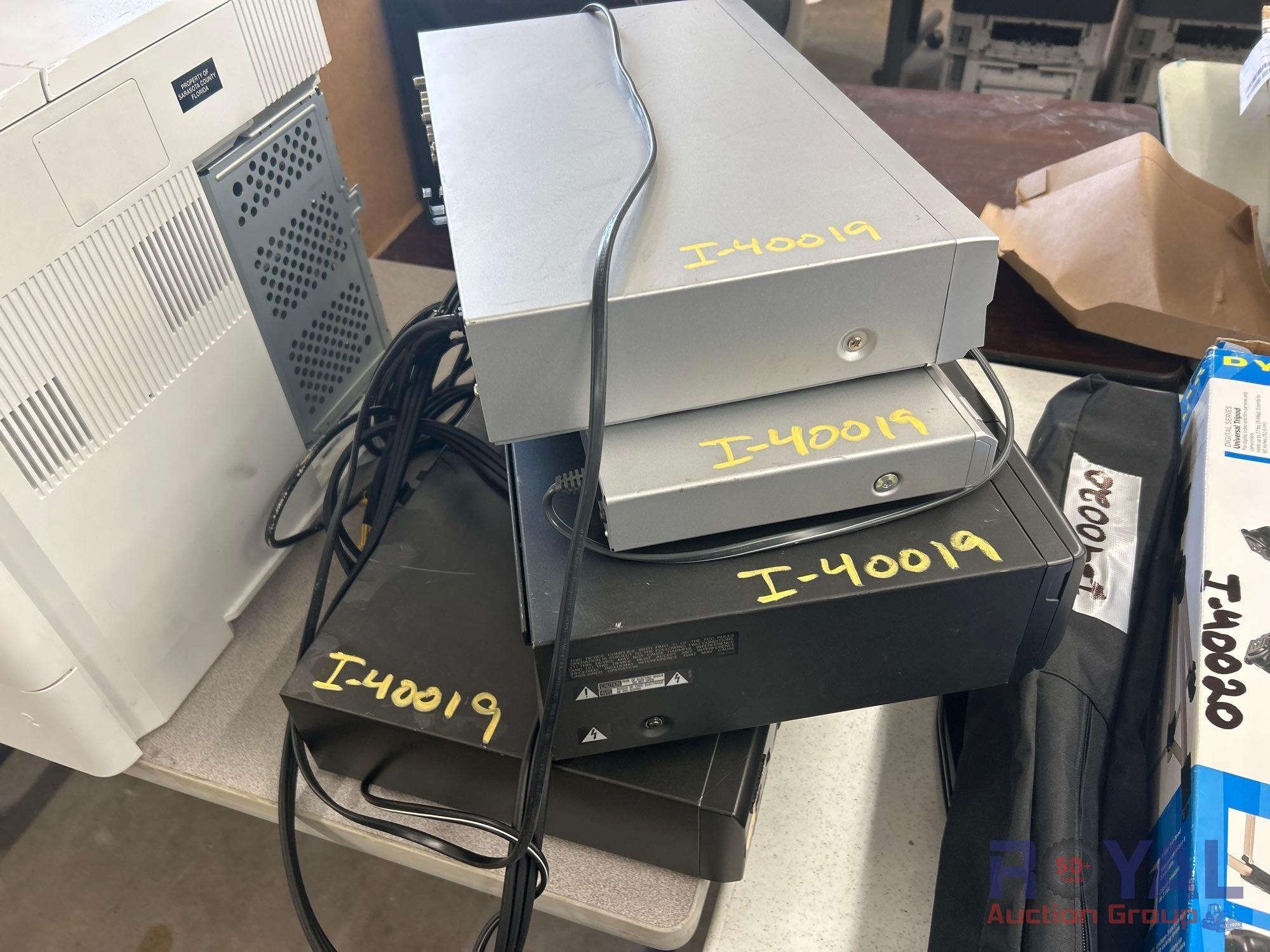 4 Misc VHS Players (A51695)