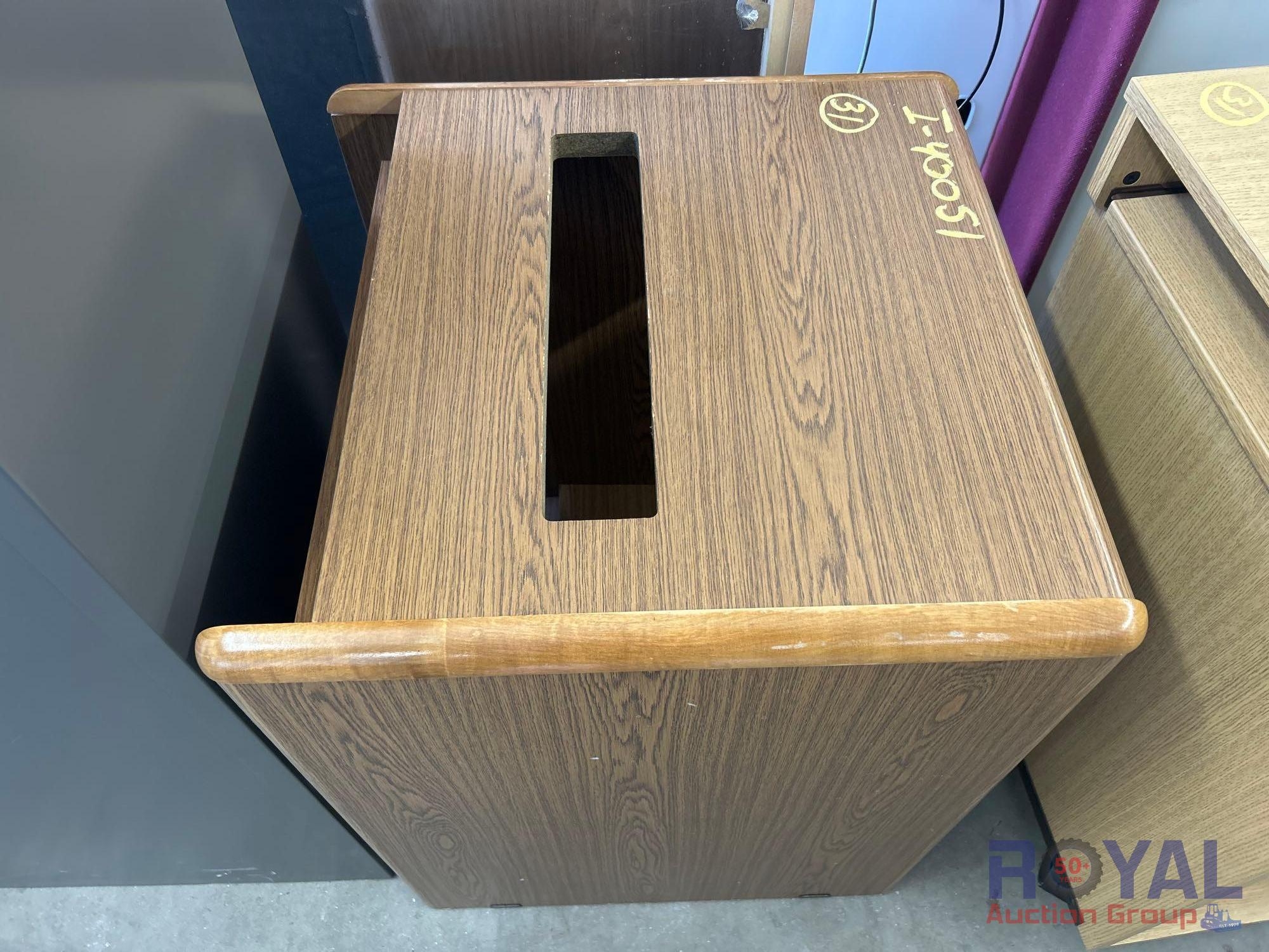 Wooden Cube Table (A51695)