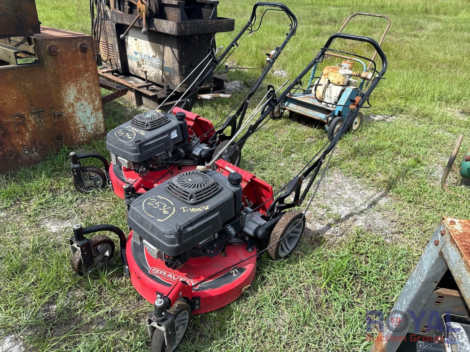 Lot of Two Gravely LM21SW 21in Walk-Behind Mowers (A51695)