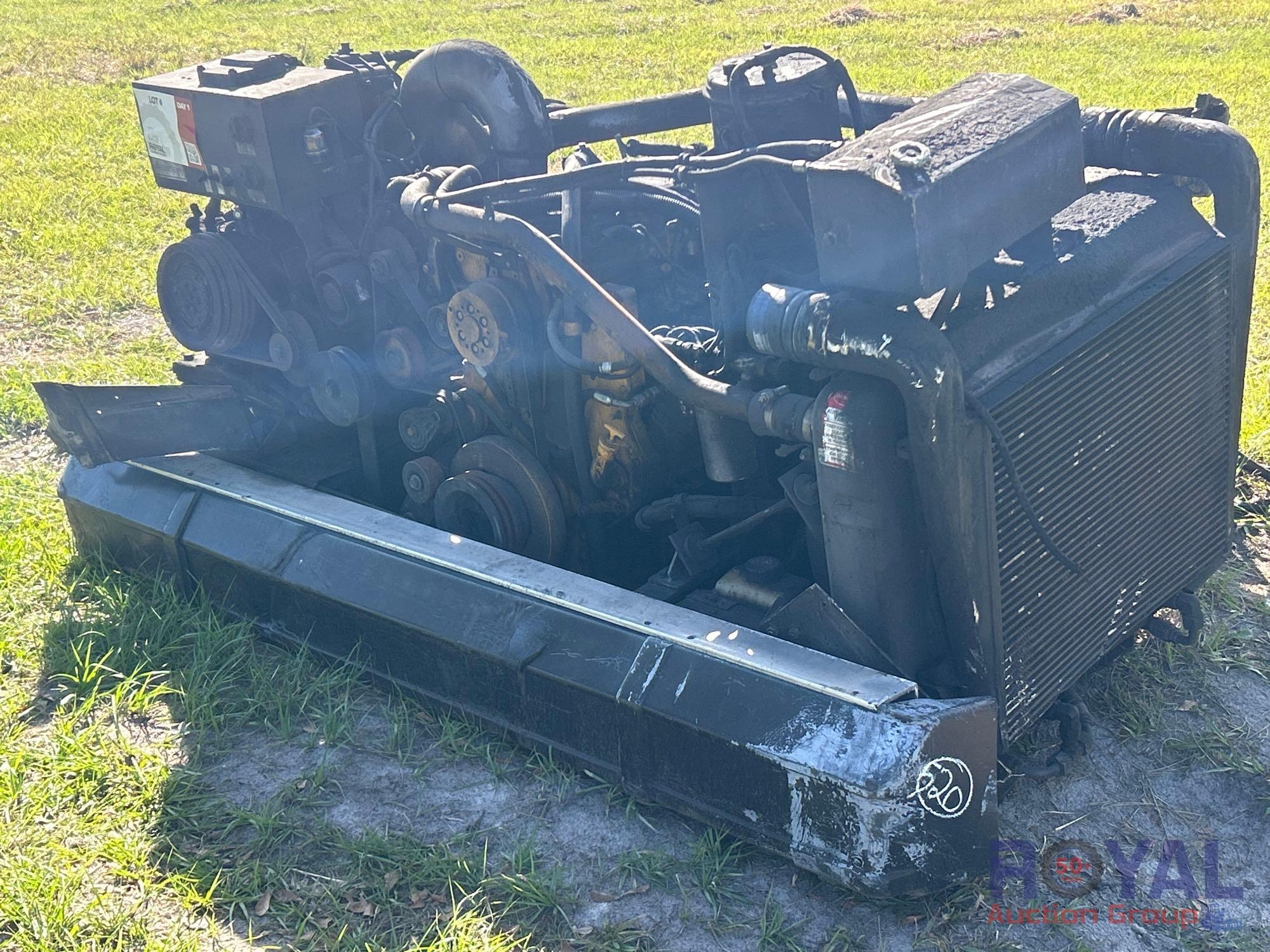 Caterpillar 6-cylinder Turbo Diesel Engine with Transmission (A55851)