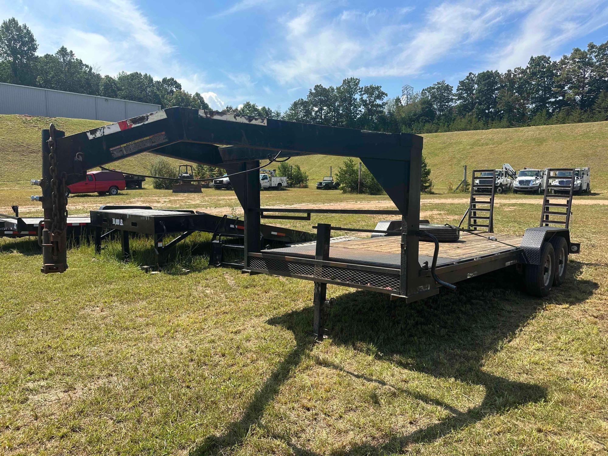 2008 Hooper 20ft Gooseneck Flatbed Trailer (A54865)
