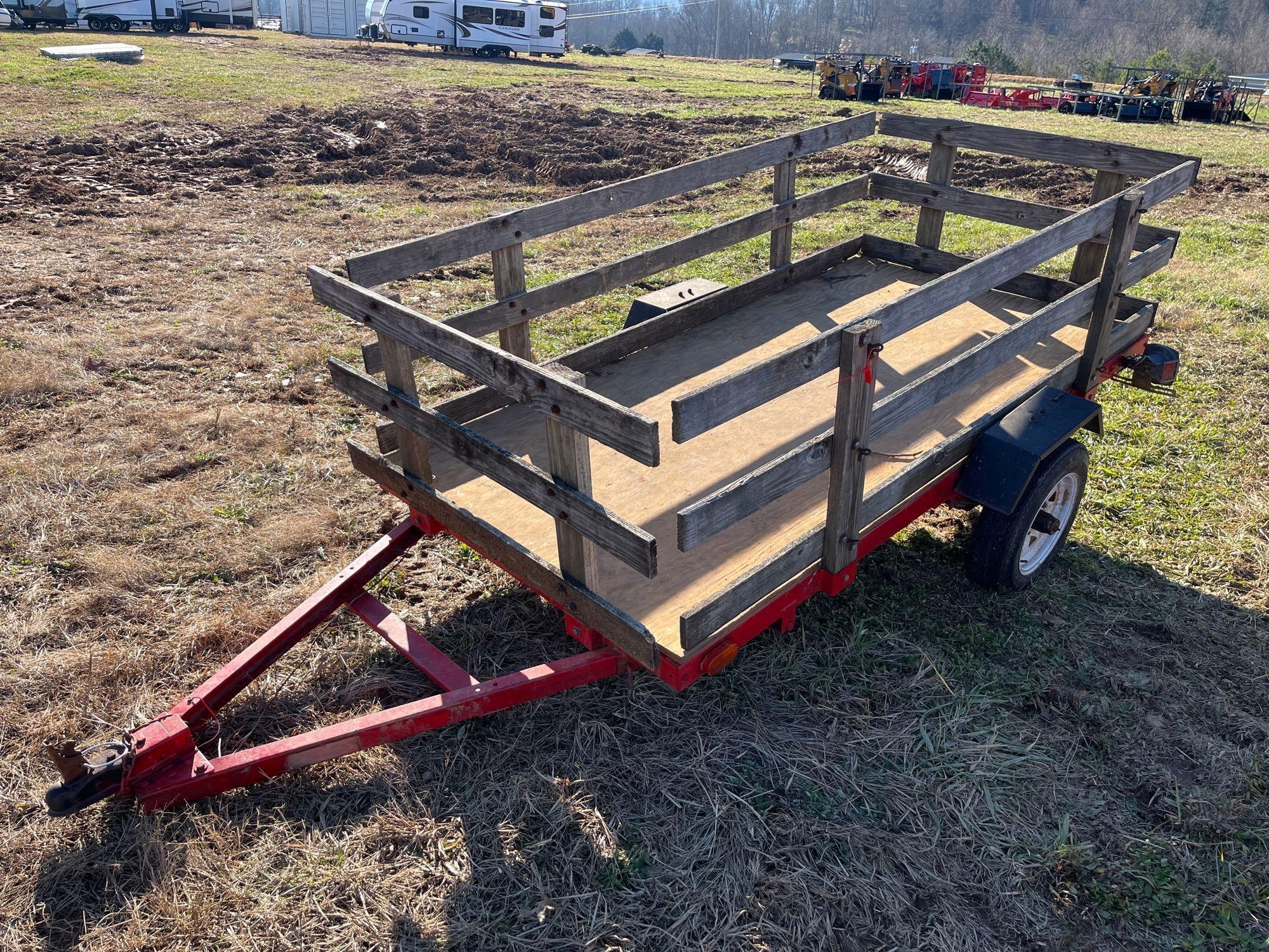 1999 Long LCI 850TA 4x8 Bumper Pull Trailer (A57453)