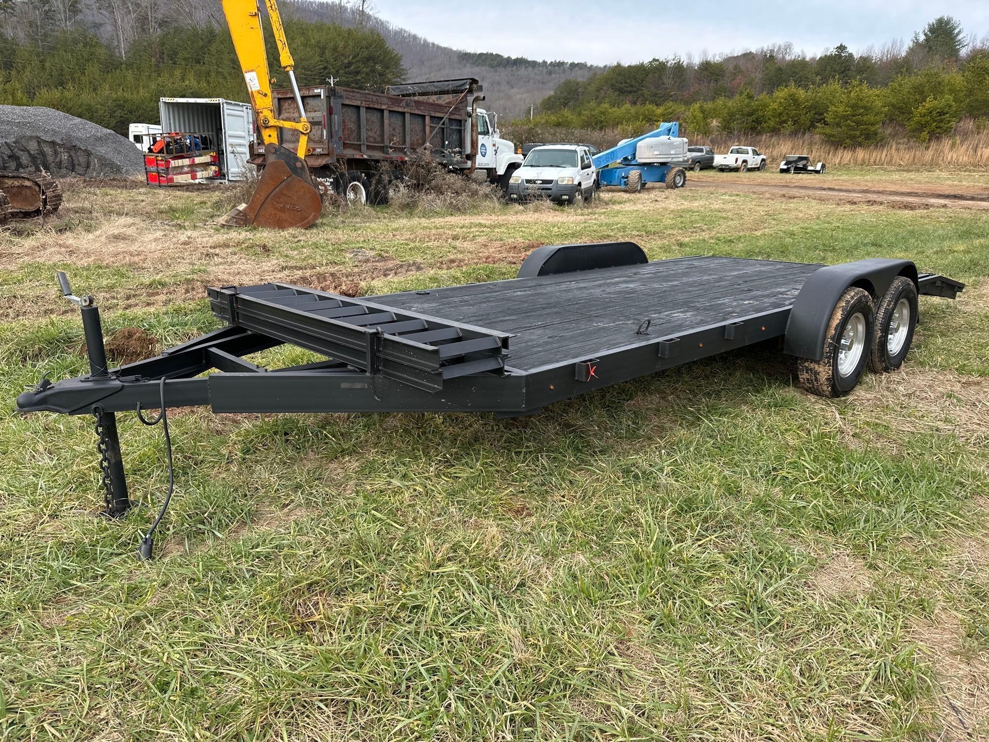 24ft Wood Deck Trailer (A57453)
