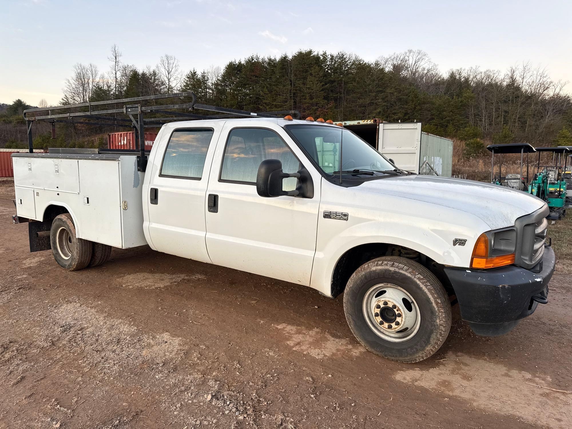 2001 Ford F-350 Service Truck, VIN # 1FDWW36S91EC70198 (A57453)