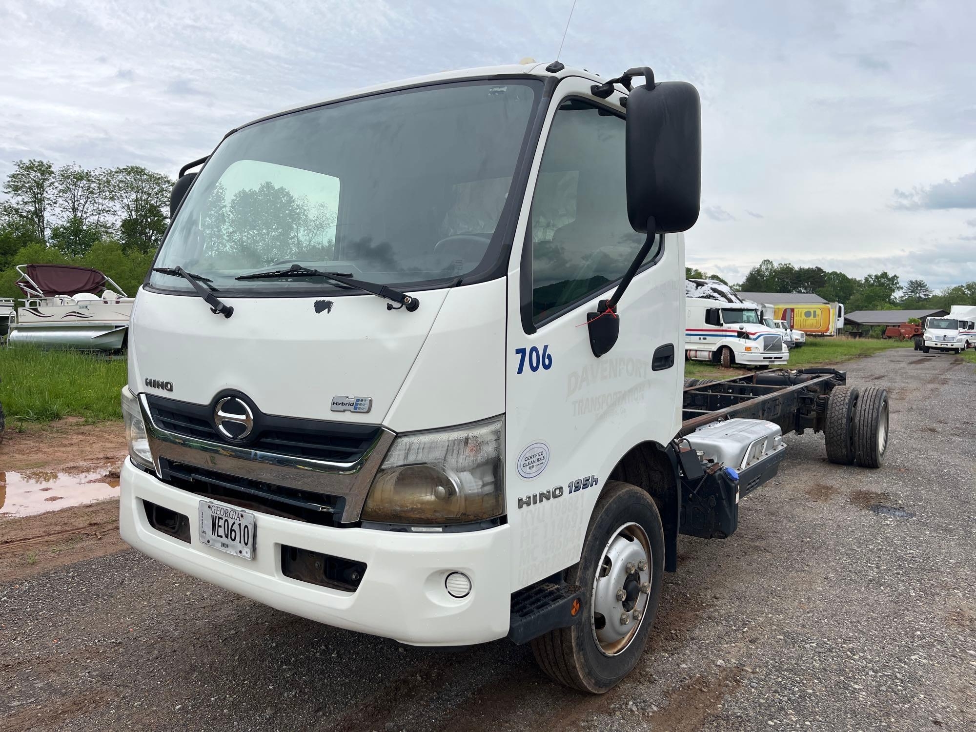 2016 Hino 195h Truck, VIN # JHHSPM2H5GK001607 (A57453)