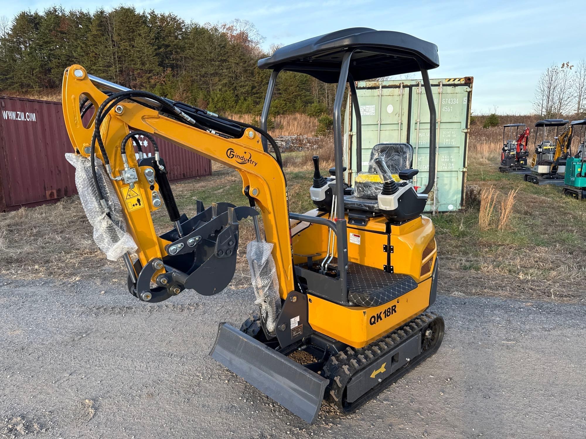 New/Unused CFG Industrial QK18R Mini Excavator (A57453)