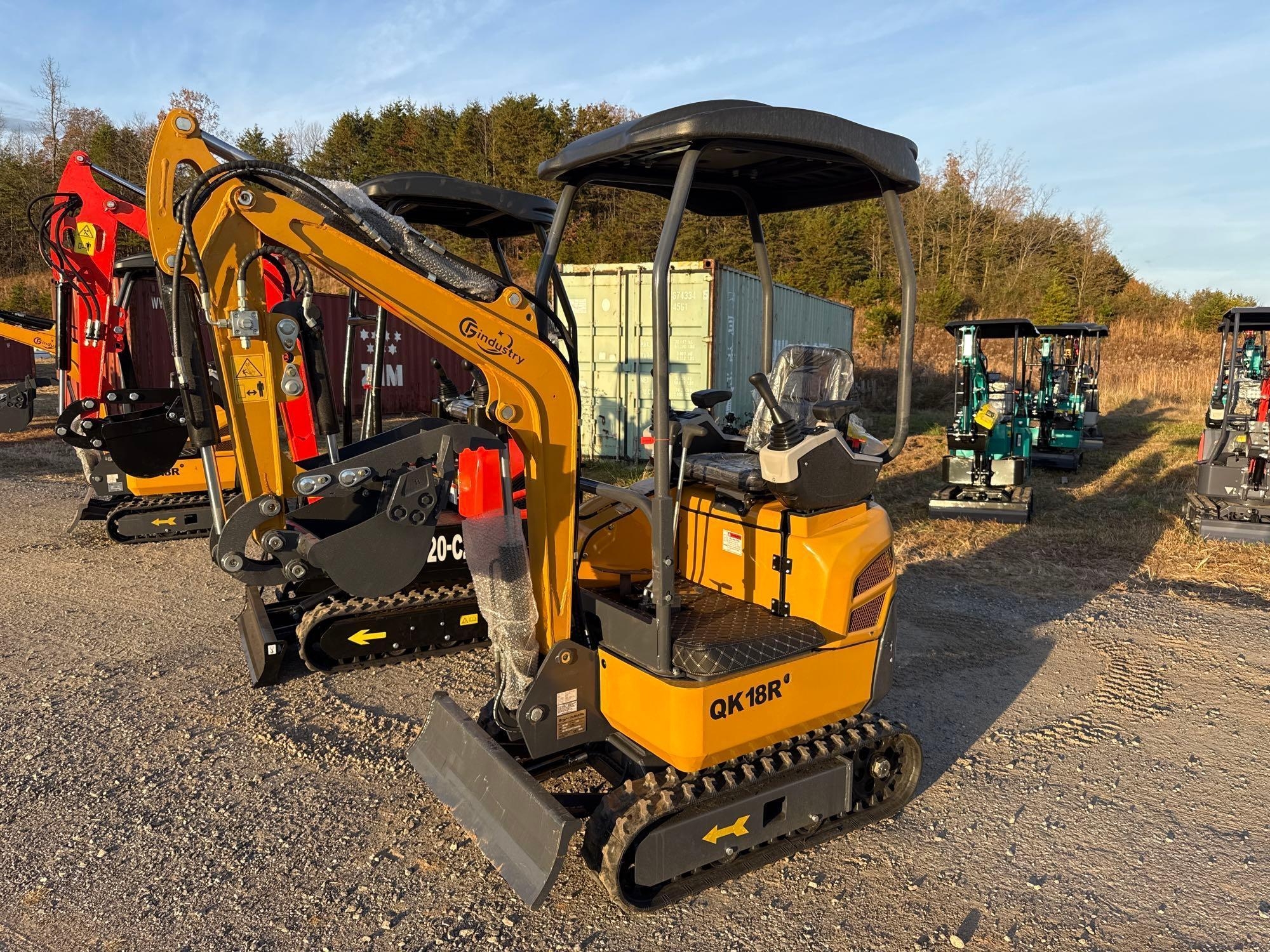 New/Unused CFG Industrial QK18R Mini Excavator (A57453)