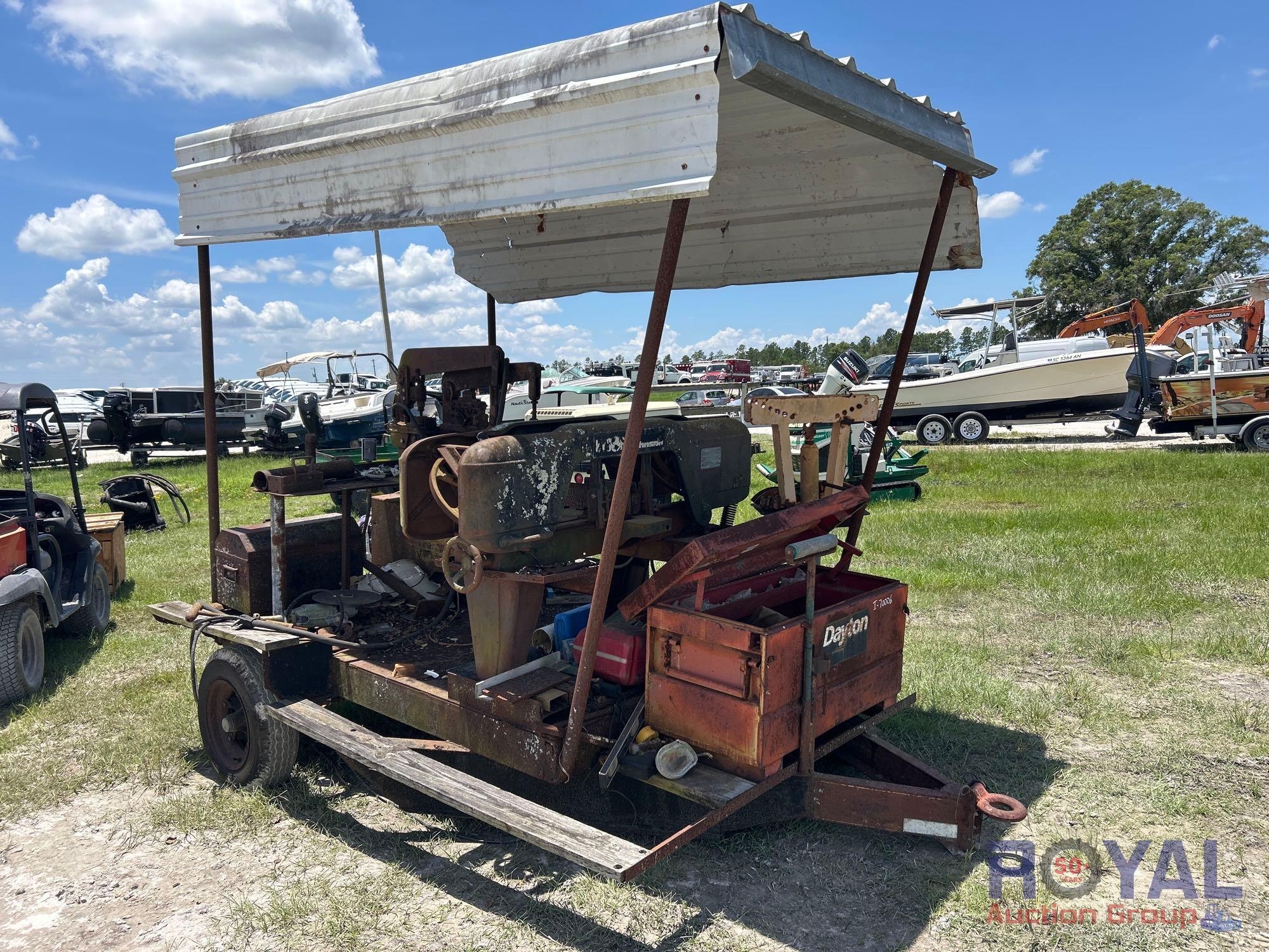 Dvorak Model 3072A Hydraulic Ironworker S/A Towable Trailer (A51691)