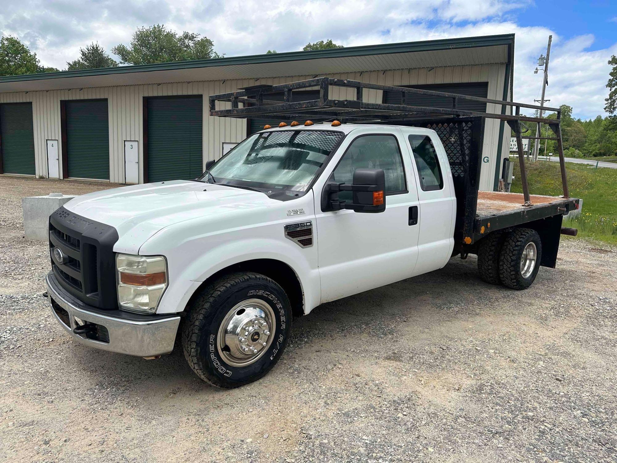 2008 Ford F-350 Flatbed Truck, VIN # 1FDWX36R18EE18011 (A44391)