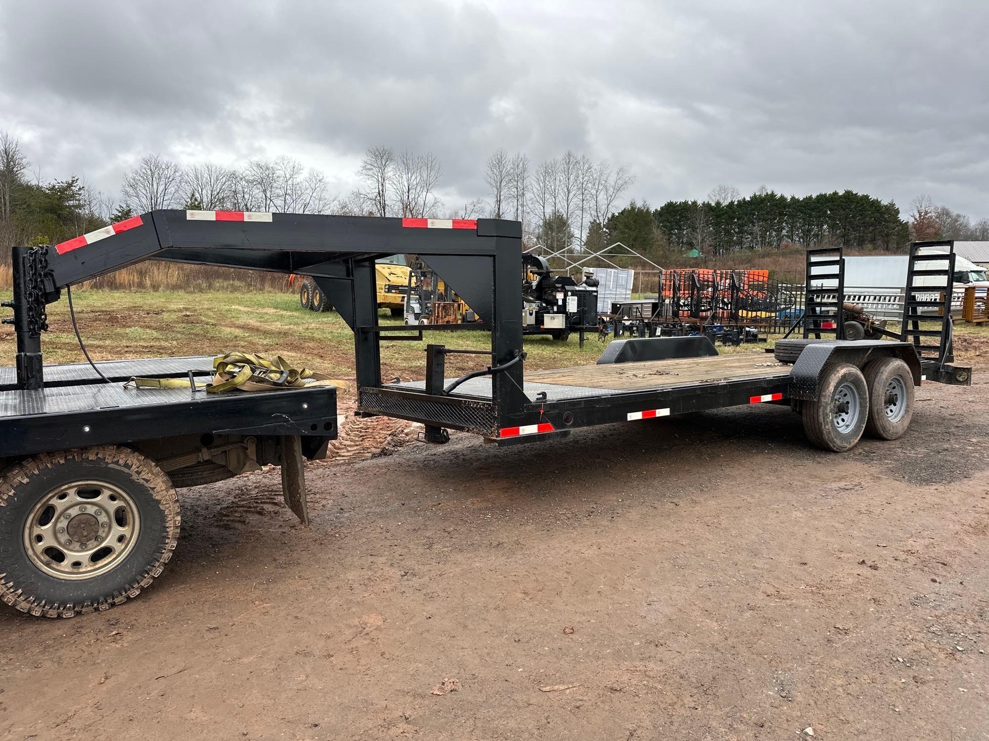 2008 Hooper 20ft Gooseneck Flatbed Trailer (A57453)