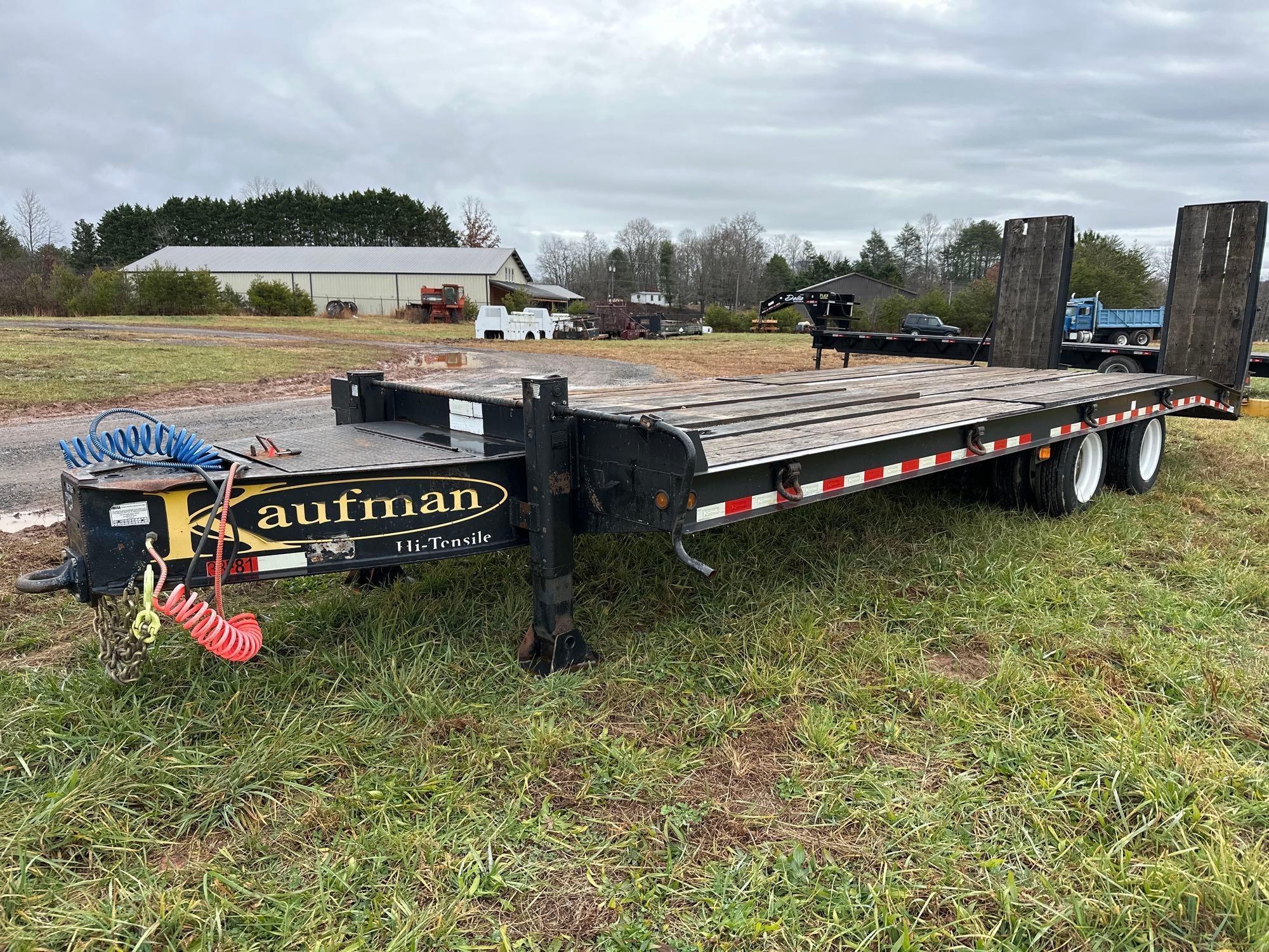 2018 Kaufman 20-Ton Equipment Trailer, VIN # 5VGAP2528JL004708 (A57453)