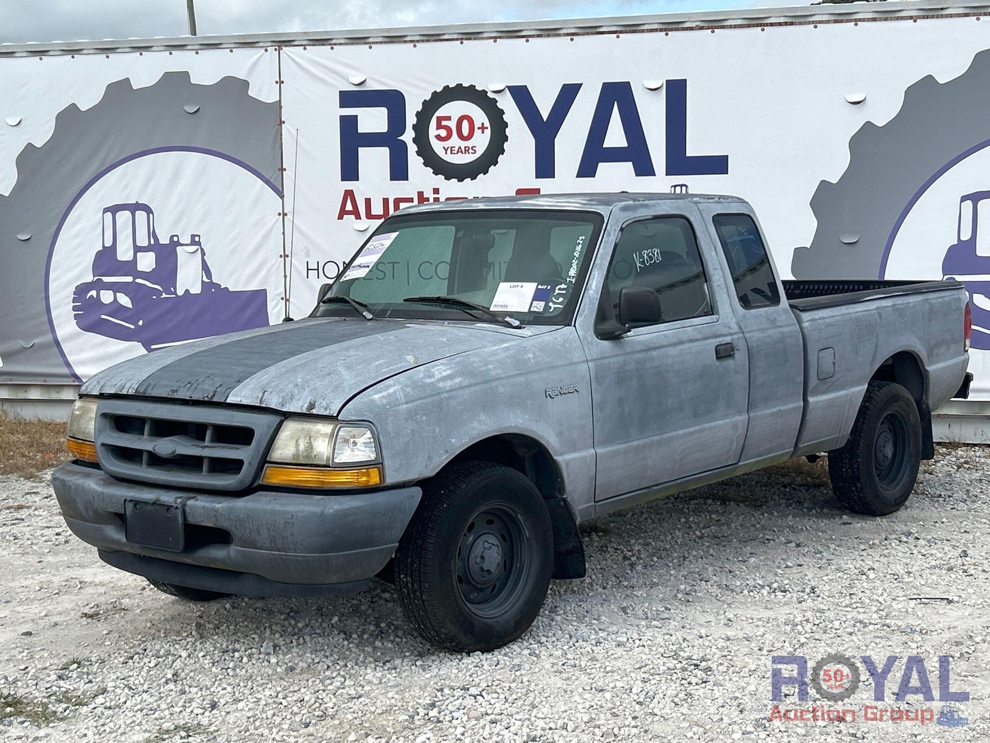 Year: 2000 Make: Ford Model: Ranger Vehicle Type: Pickup Truck Mileage: 120,822 Plate: Body Type: 4 (A55852)