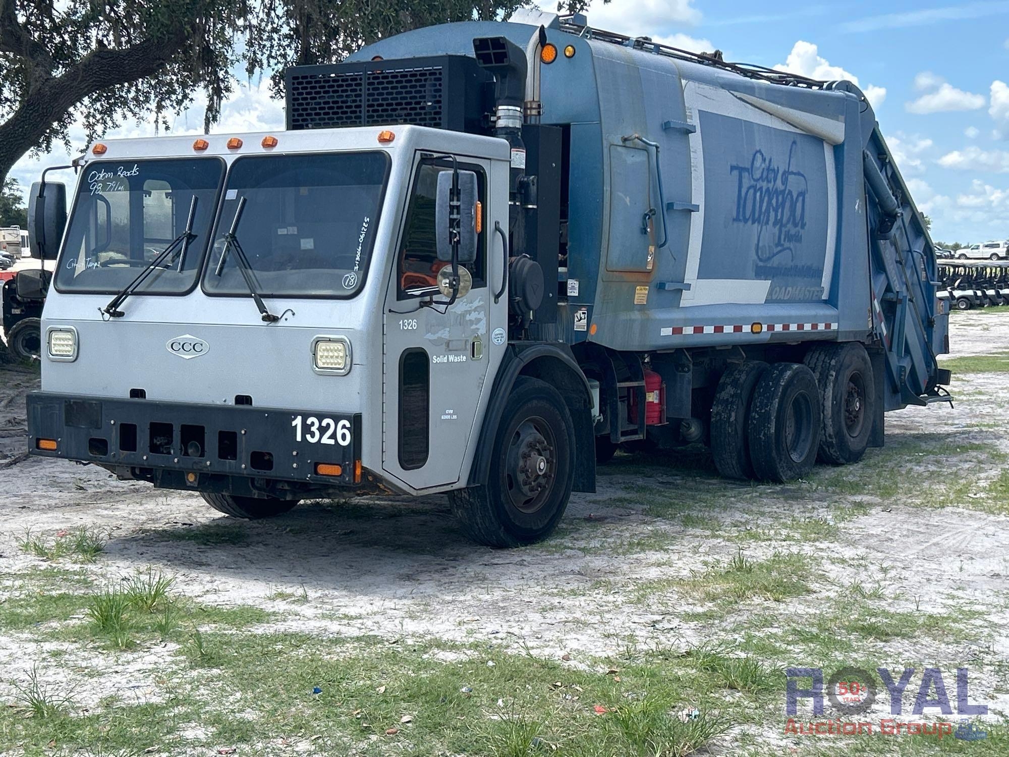 2013 Crane Carrier Co. Low Entry Loadmaster Excel-S 25 Yard Rear Loader Garbage Truck (A51692)