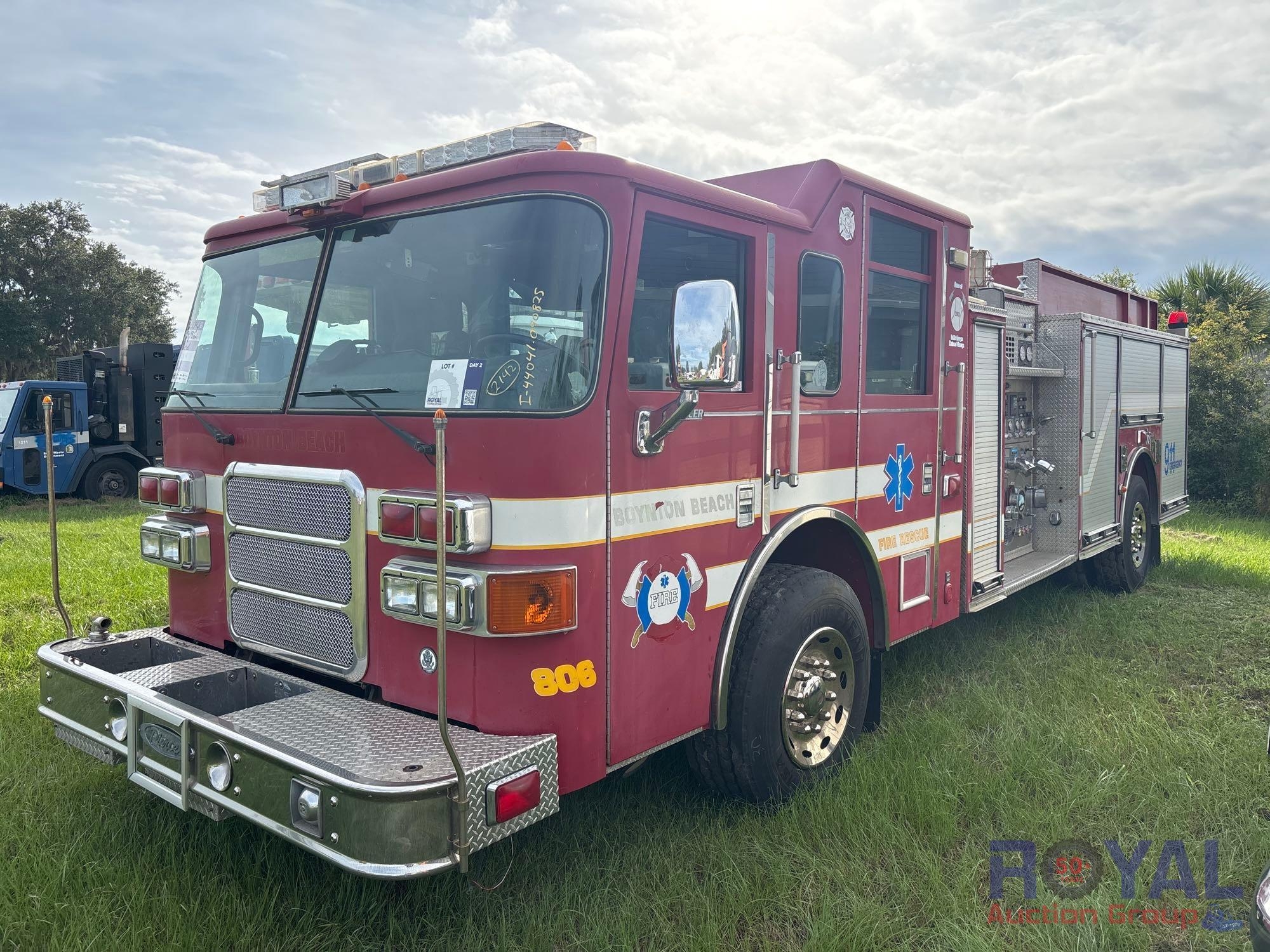 2004 Pierce Tilt Crew Cab Enforcer Fire Truck (A51692)
